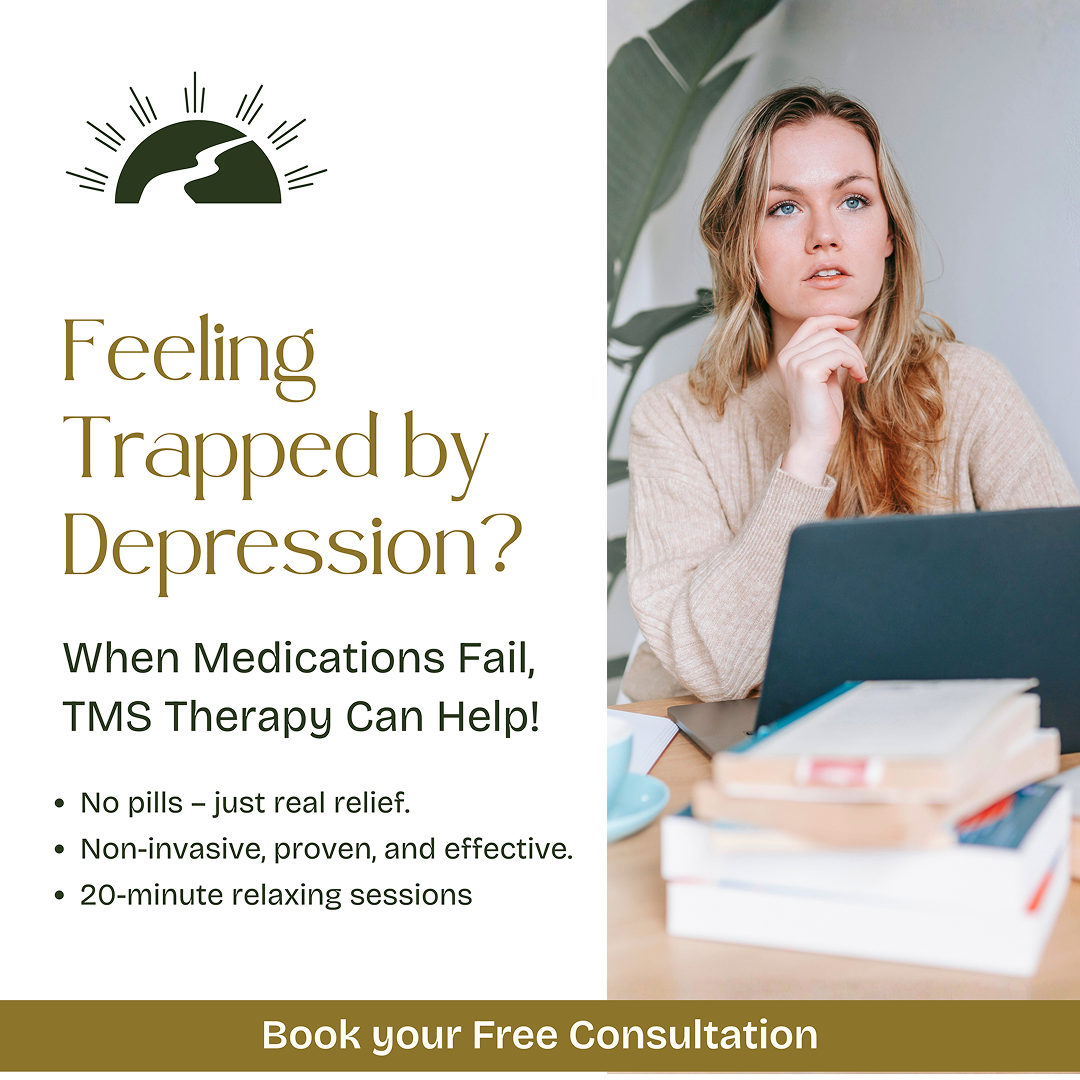 New Track Selfcare Facebook ad: Medication-Free Depression Treatment Now Available