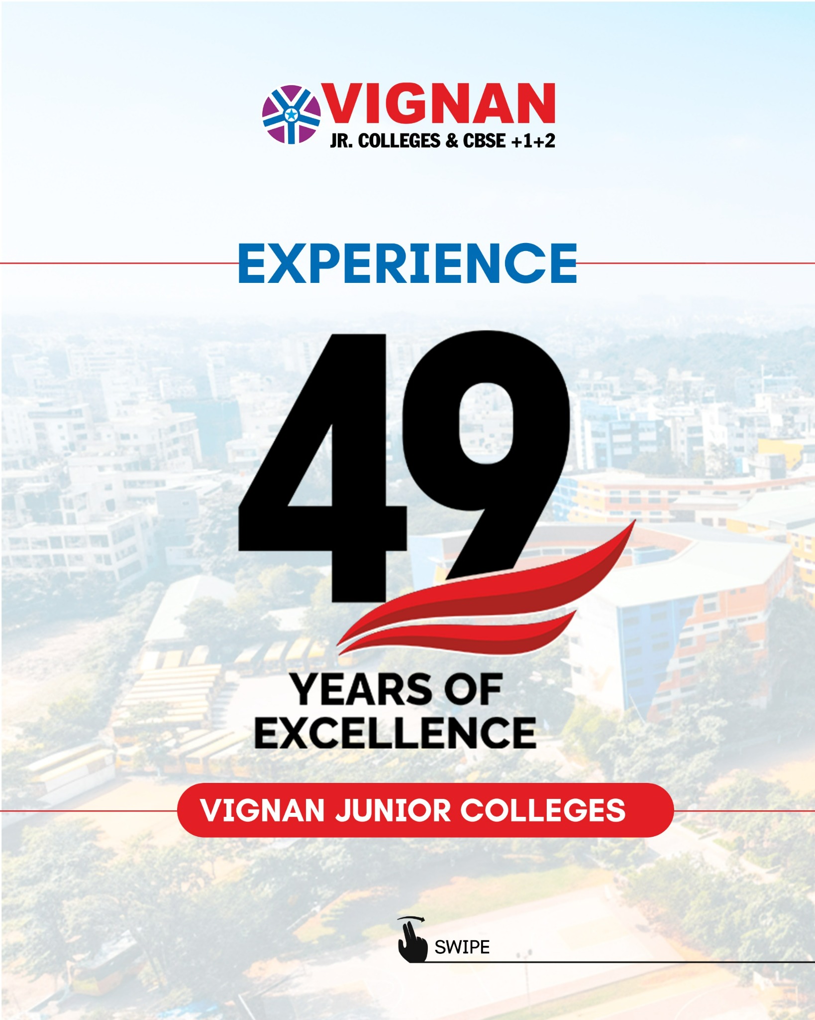 Vignan Junior Colleges - AP Facebook ad: Admissions Open at Vignan Junior Colleges!