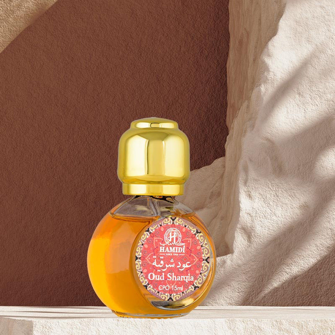 Hamidi Oud and Perfumes Facebook ad: Find your perfect long-lasting fragrance with Hamidi.