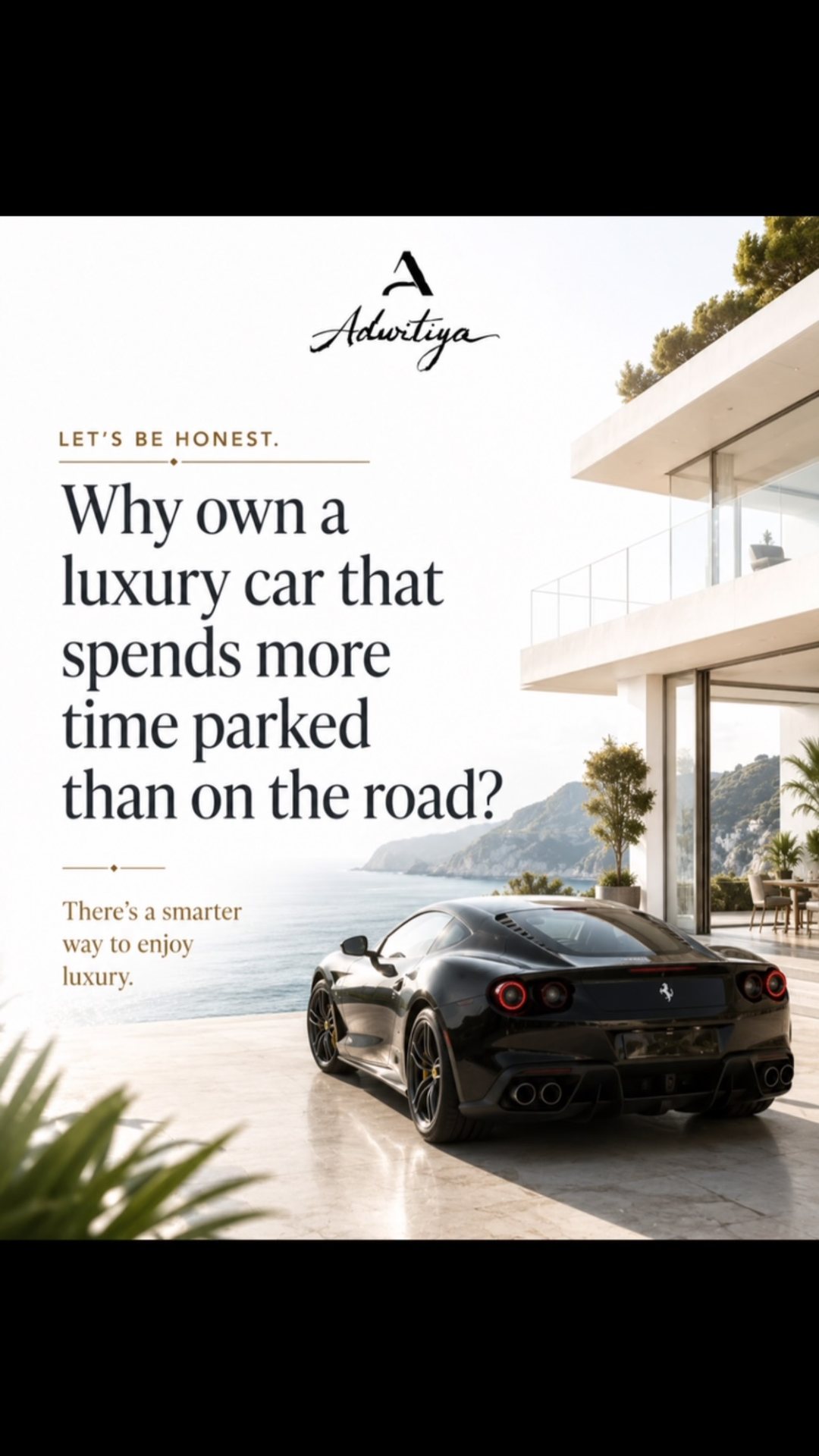 adwitiyaprivatemobility Facebook ad: What if the smartest luxury purchase… wasn’t buying…