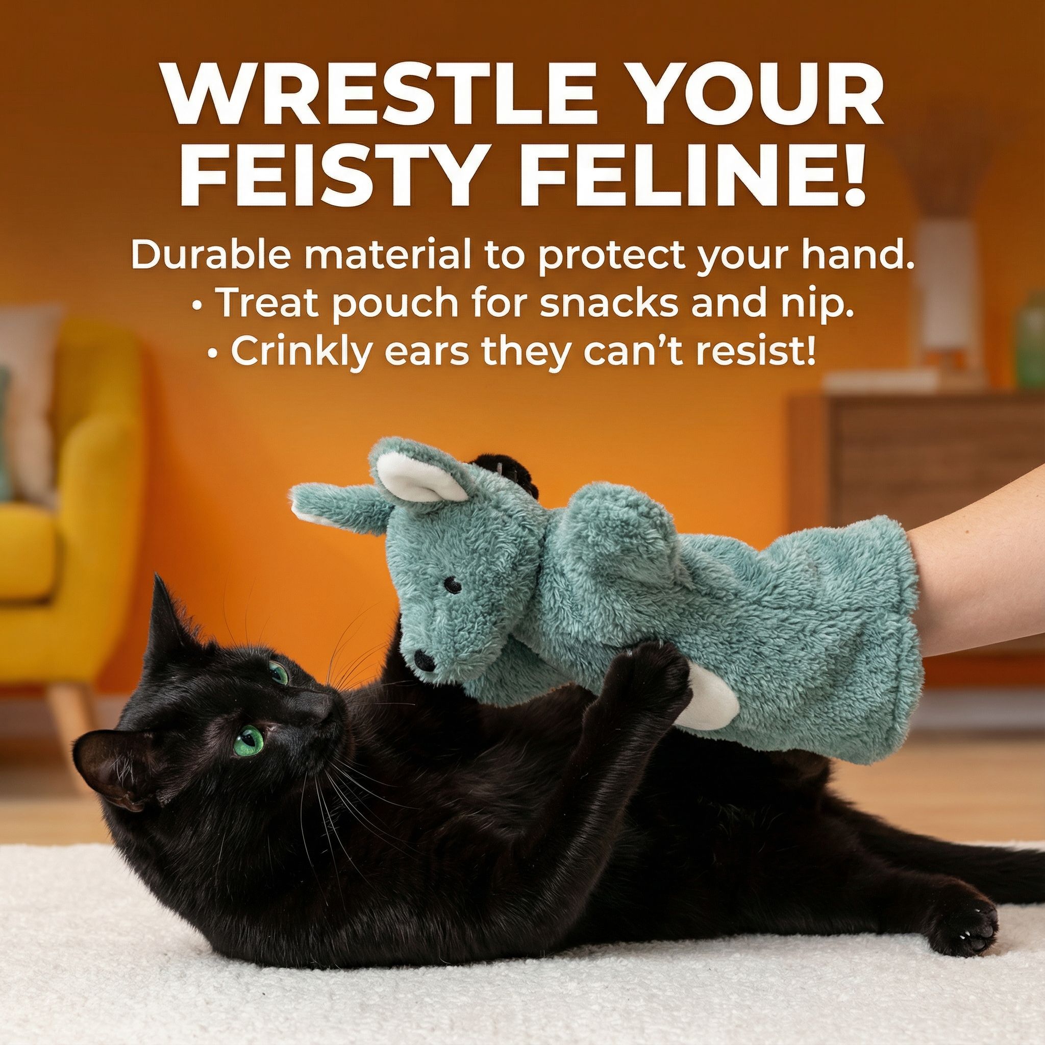 Paw Puppets Facebook ad: Paw Puppets Cat Toy