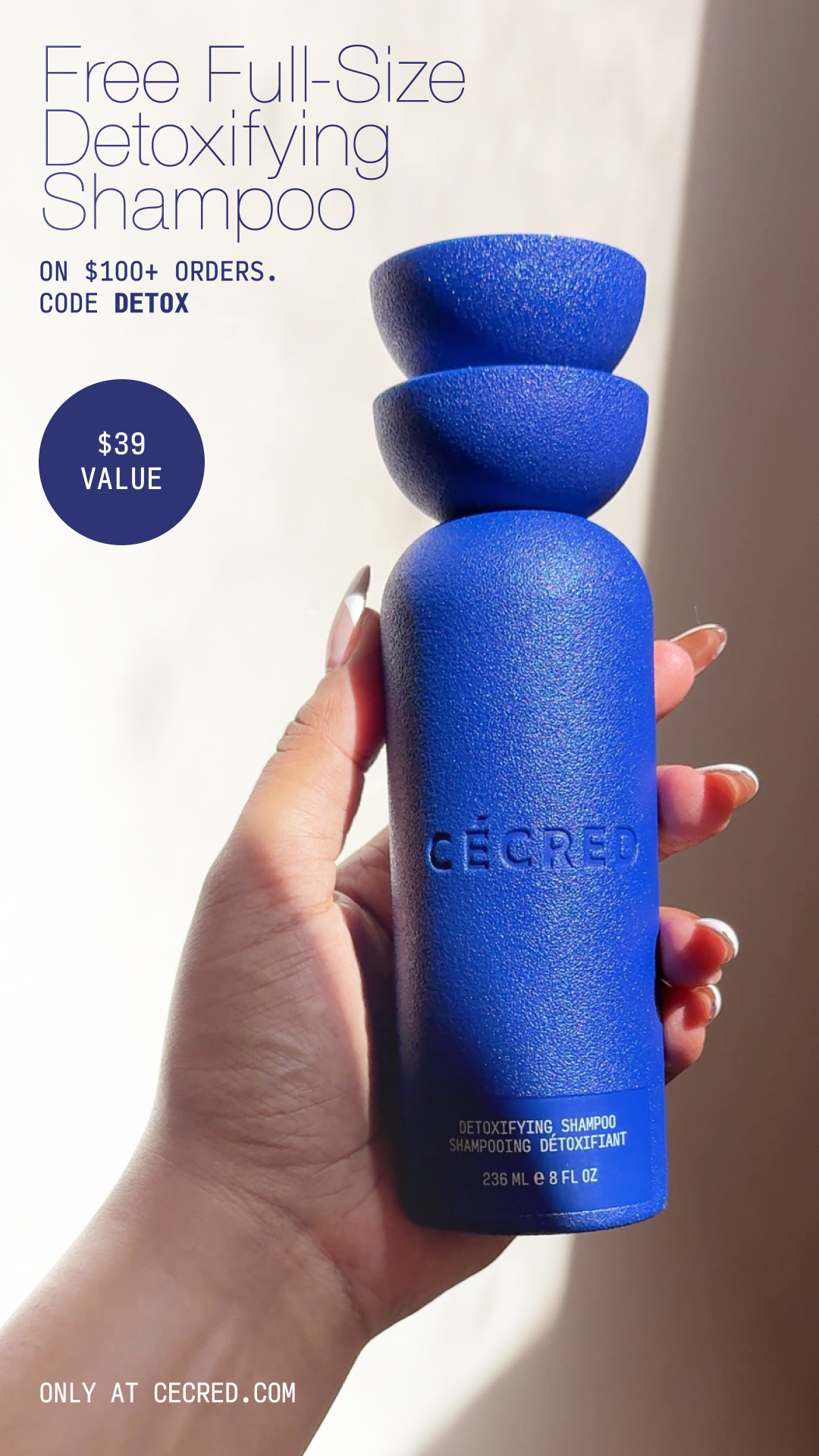 Cecred Facebook ad: Spend $100+, Get a Free Gift