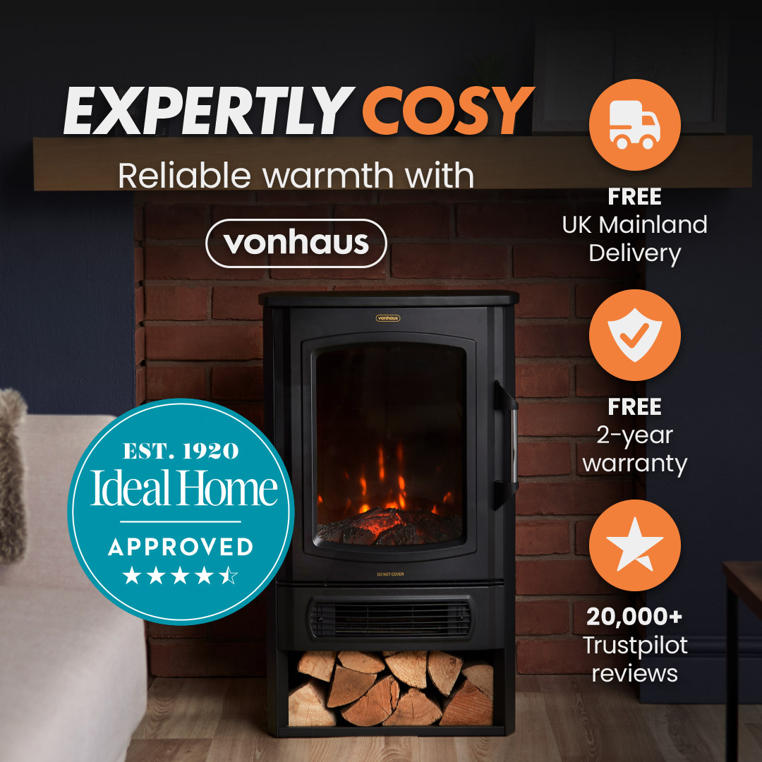 Vonhaus Facebook ad: Warranty for 2 Years Free