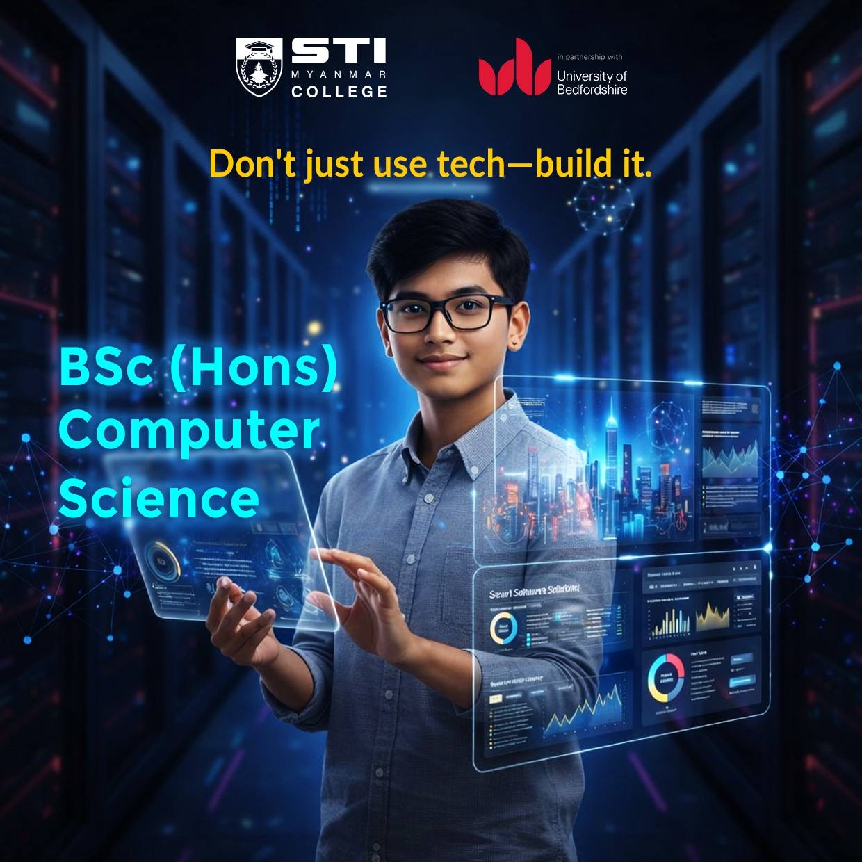 STI Myanmar College Facebook ad: အရည်အသွေးပြည့်၀ပြီး ခိုင်မာတဲ့ UK degree တွေကို…