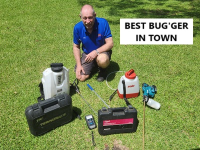 Joh's Pest Control Facebook ad: The Best Bug’ers’ in TOWN!