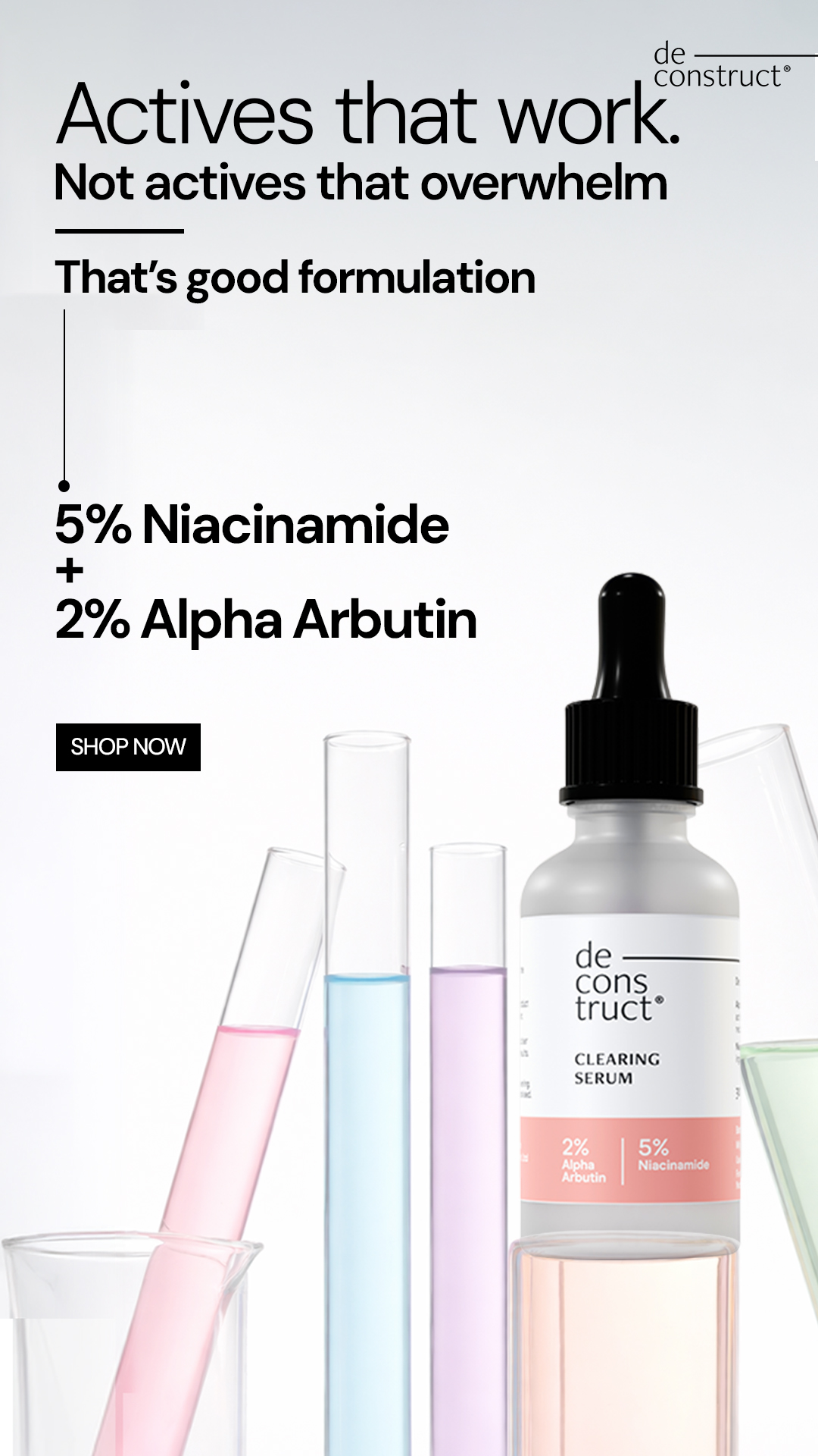 Deconstruct Skincare Facebook ad