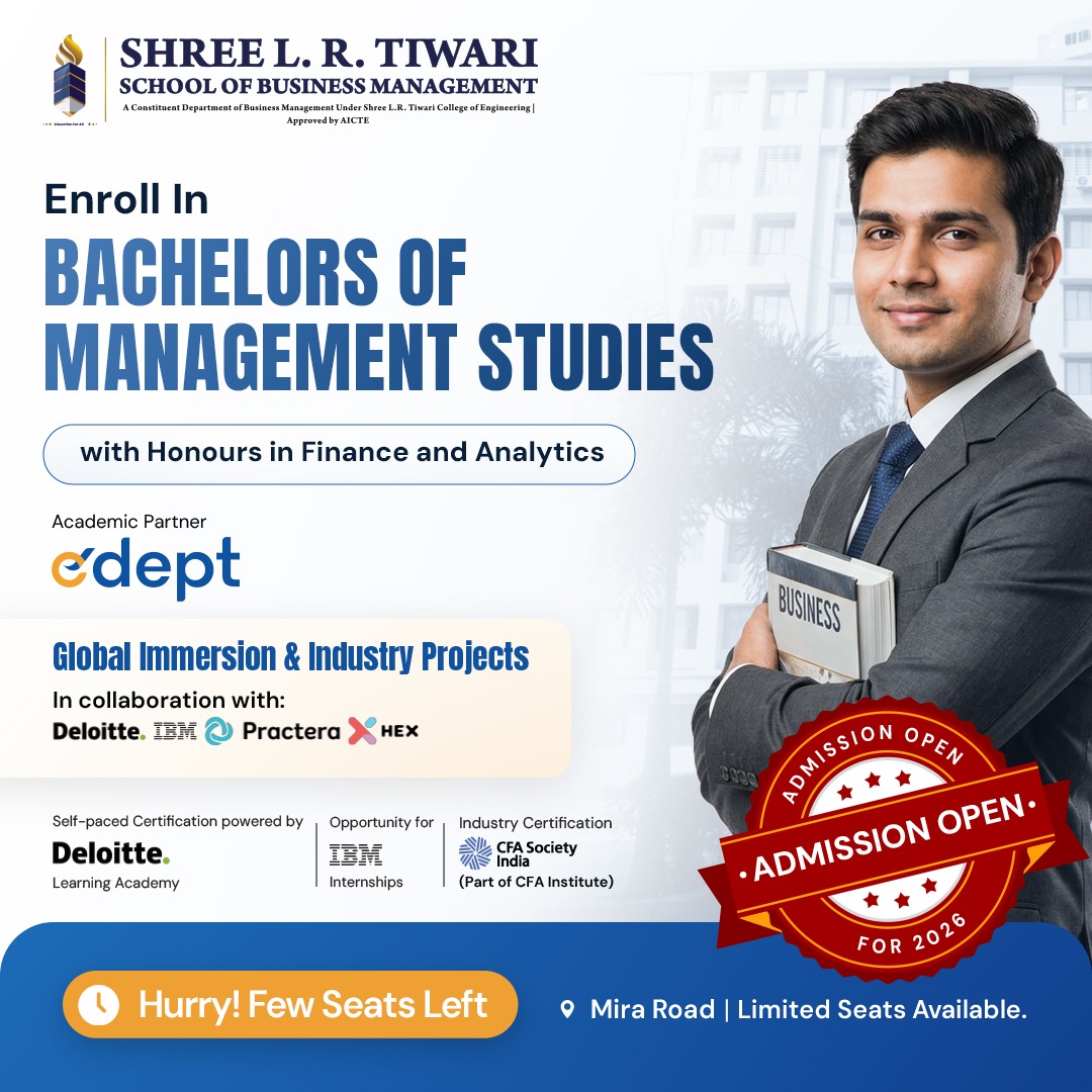Edept Facebook ad: BMS with Honours in Finance & Analytics