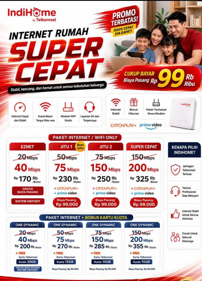 Pasang baru indihome bandung dst Facebook ad: HAI WARGI BANDUNG.