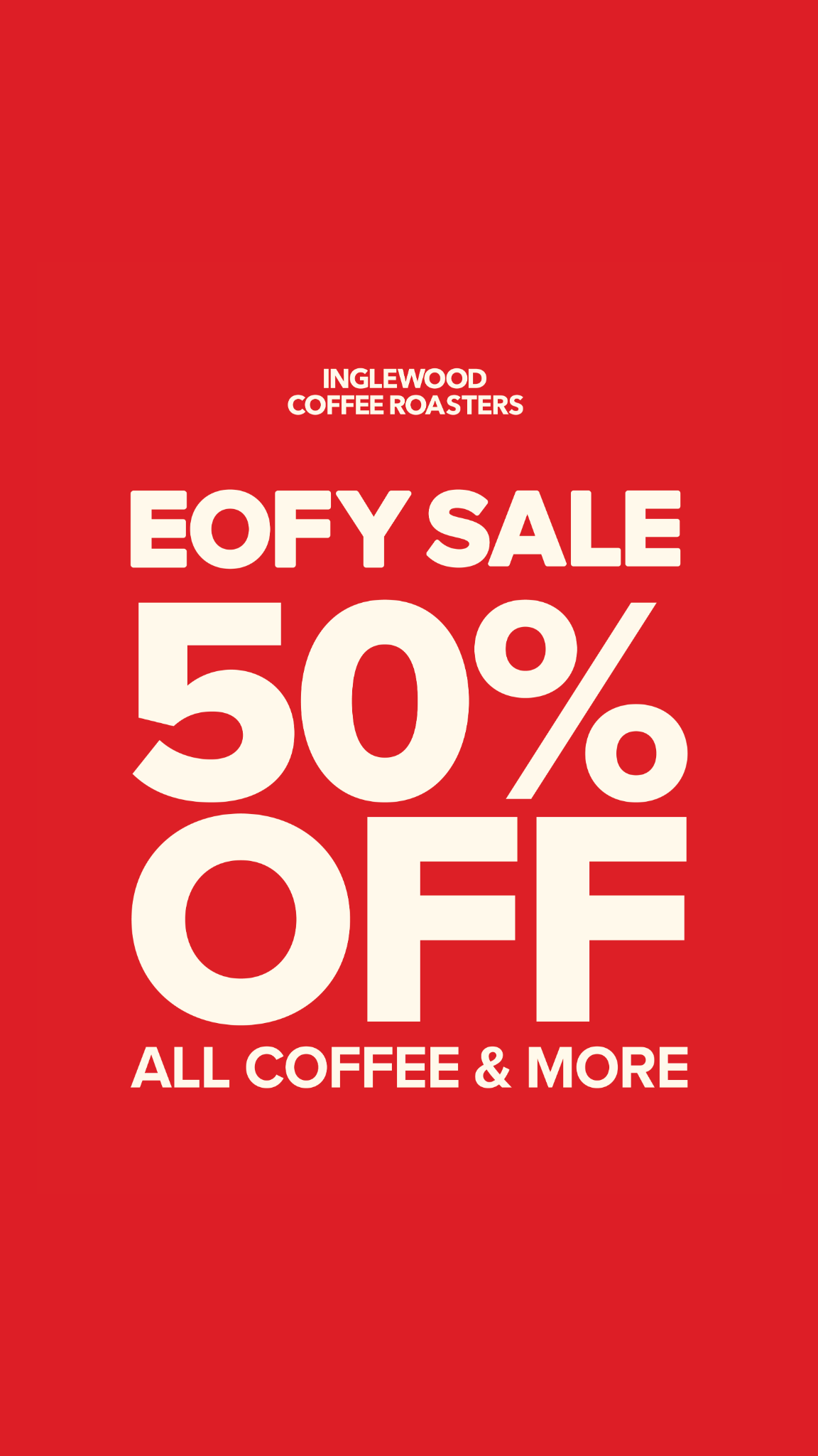Inglewood Coffee Roasters Facebook ad from May 31, 2026