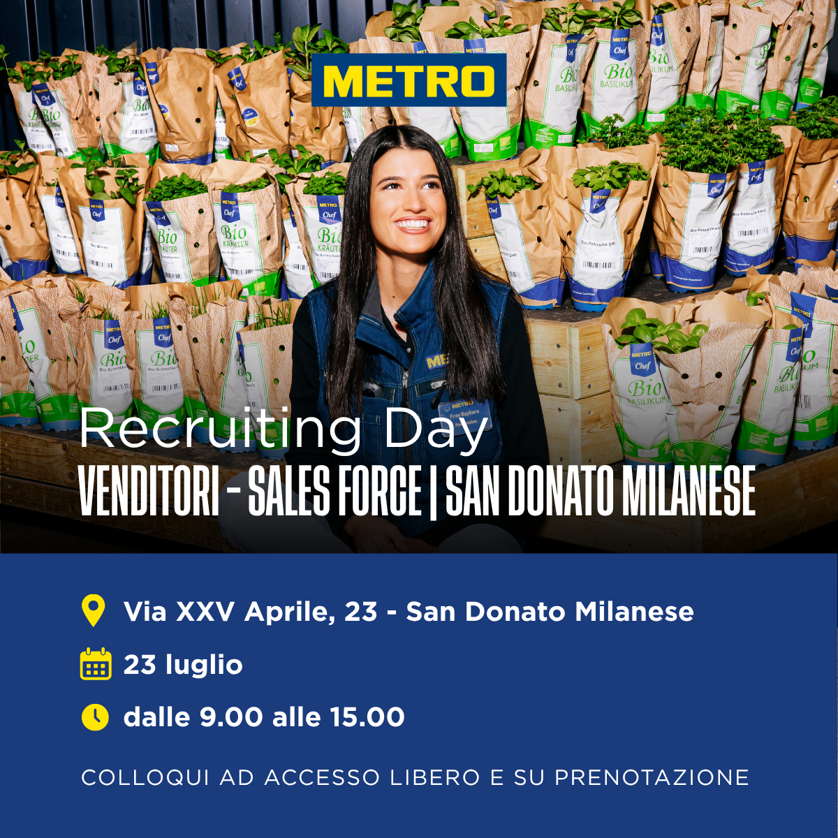 METRO Italia Facebook ad: Recruiting Day I San Donato Milanese