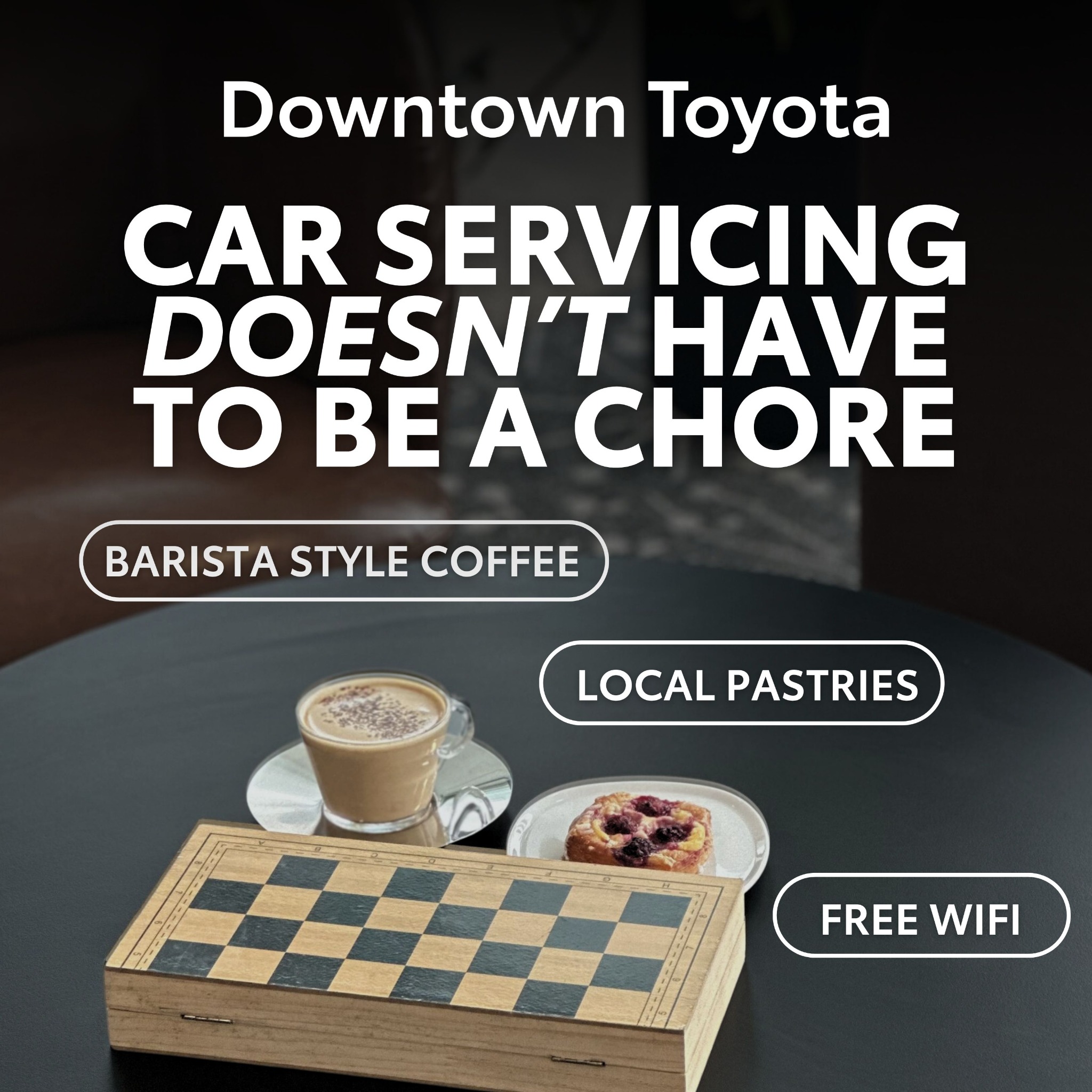 Downtown Toyota Facebook ad: Servicing your car just got easier at Downtown…