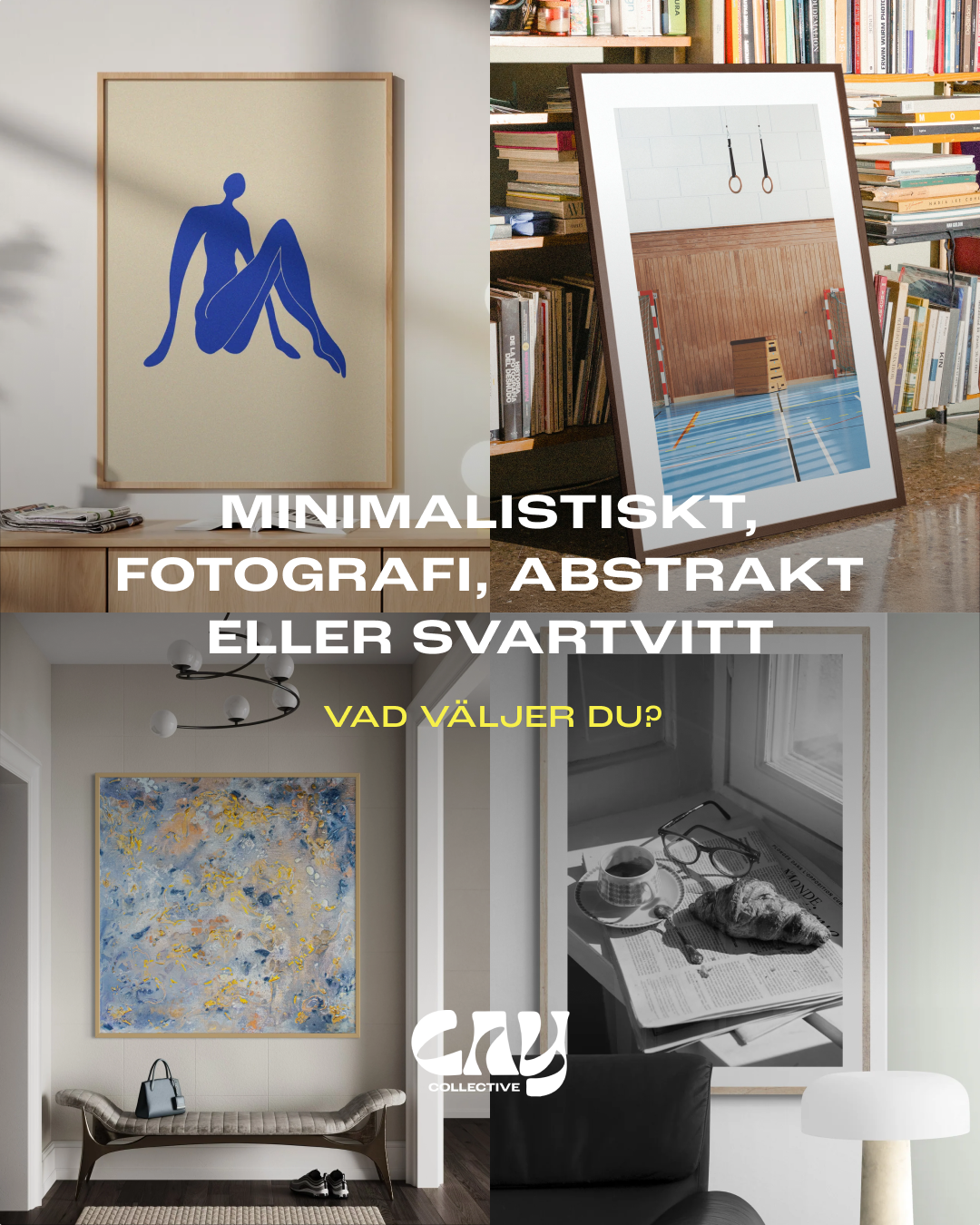 Cay Collective Facebook ad: Shoppa posters med personlighet