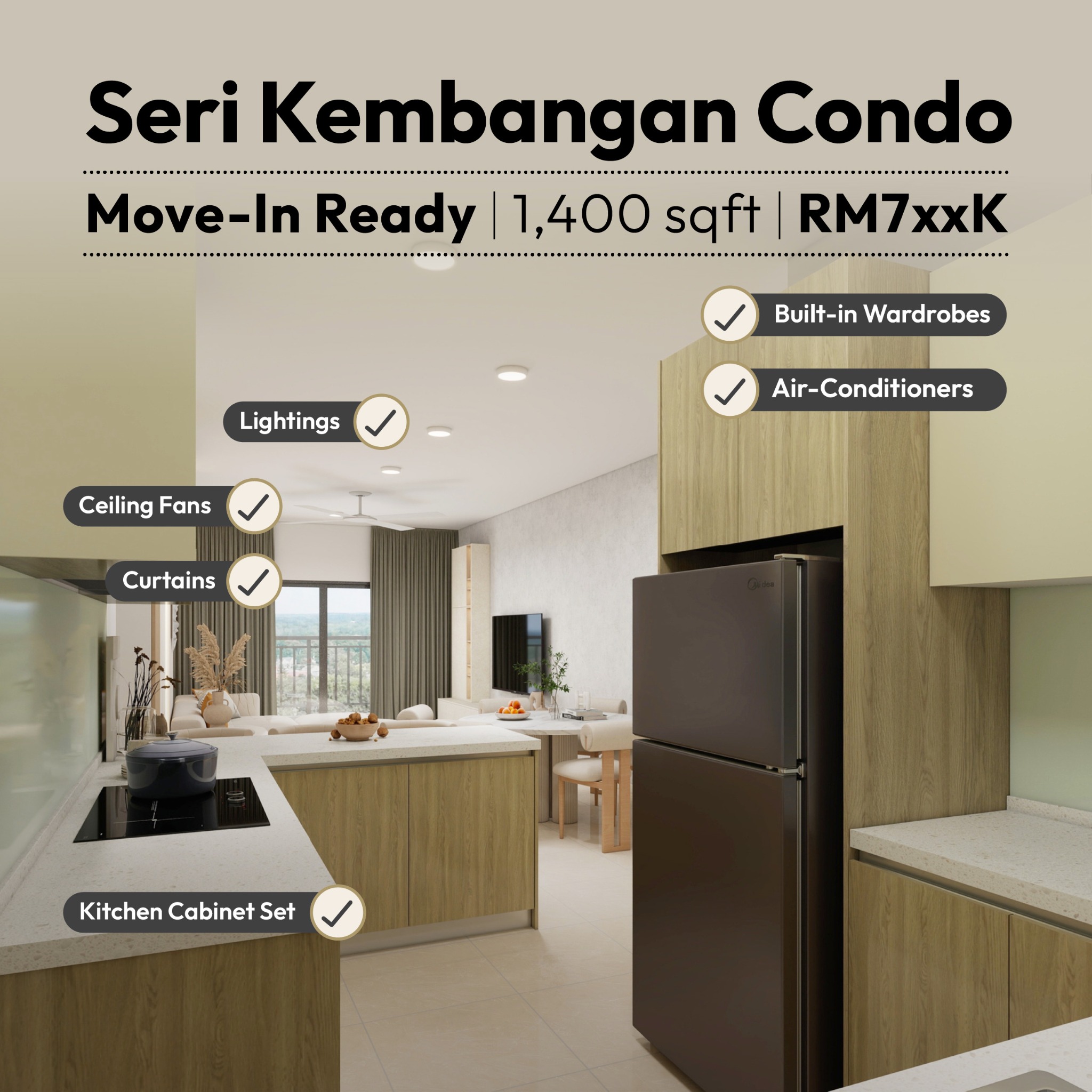 Taman Equine New Condo Facebook ad: Instalment RM2900 onwards