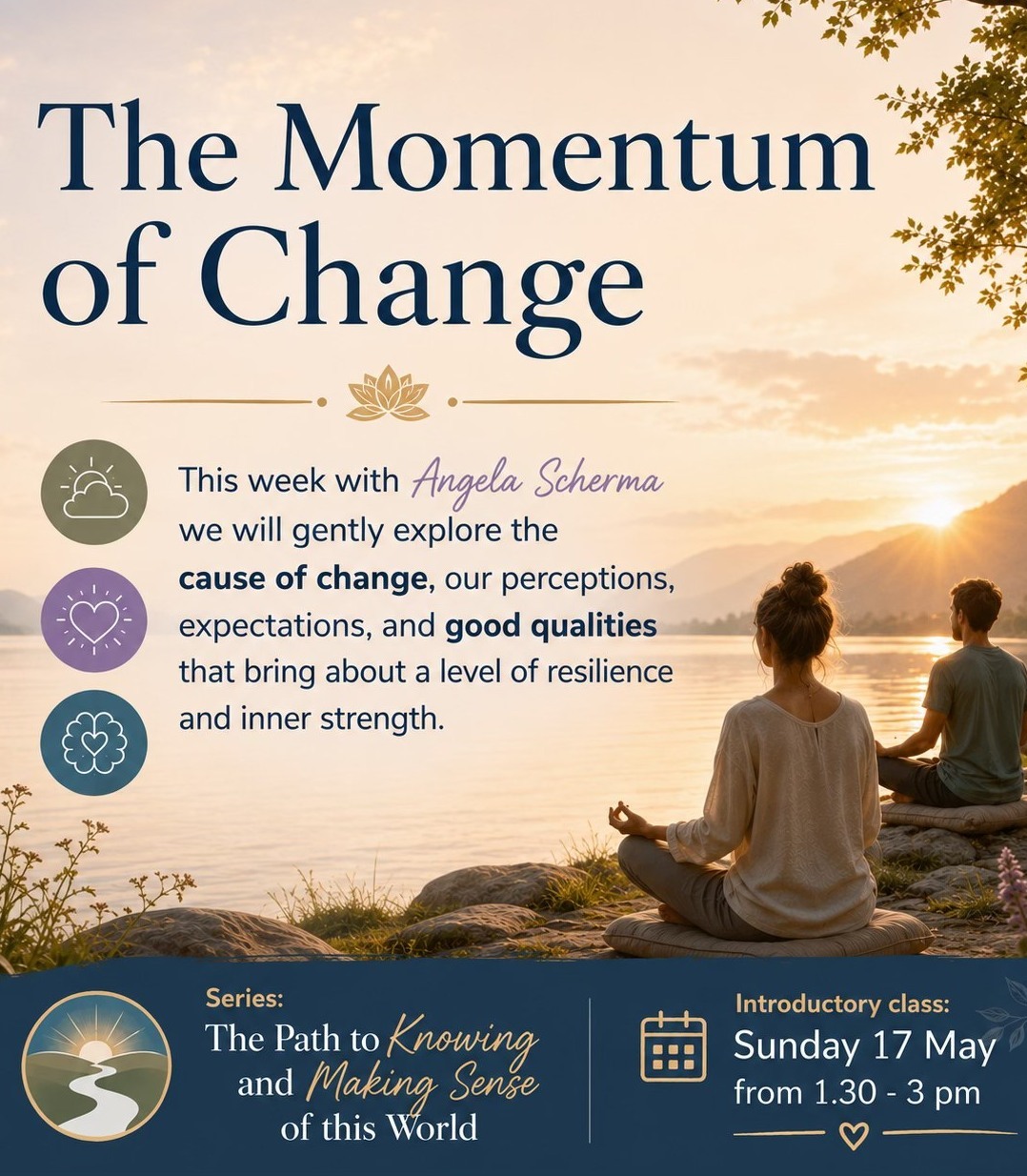 Tibetan Buddhist Society Facebook ad: This weeks Buddhist philosophy and meditation classes