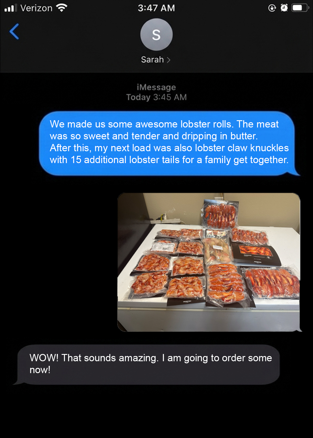 PrimeFish Seafood Co. Facebook ad
