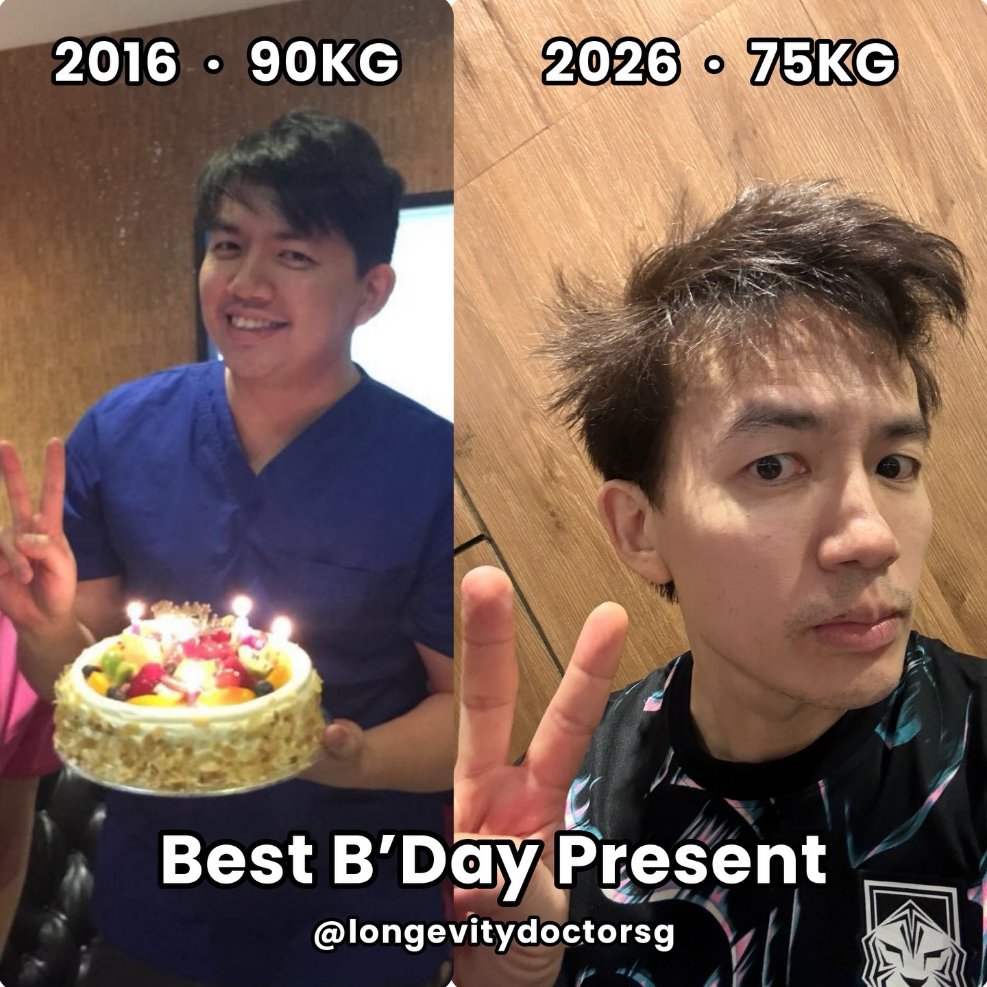 Dr Isaac Wong Facebook ad: 90kg. A doctor telling patients to lose weight…