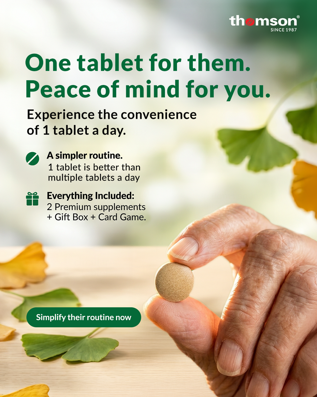 Thomson Health Malaysia Facebook ad: High-Potency Japanese Gingko