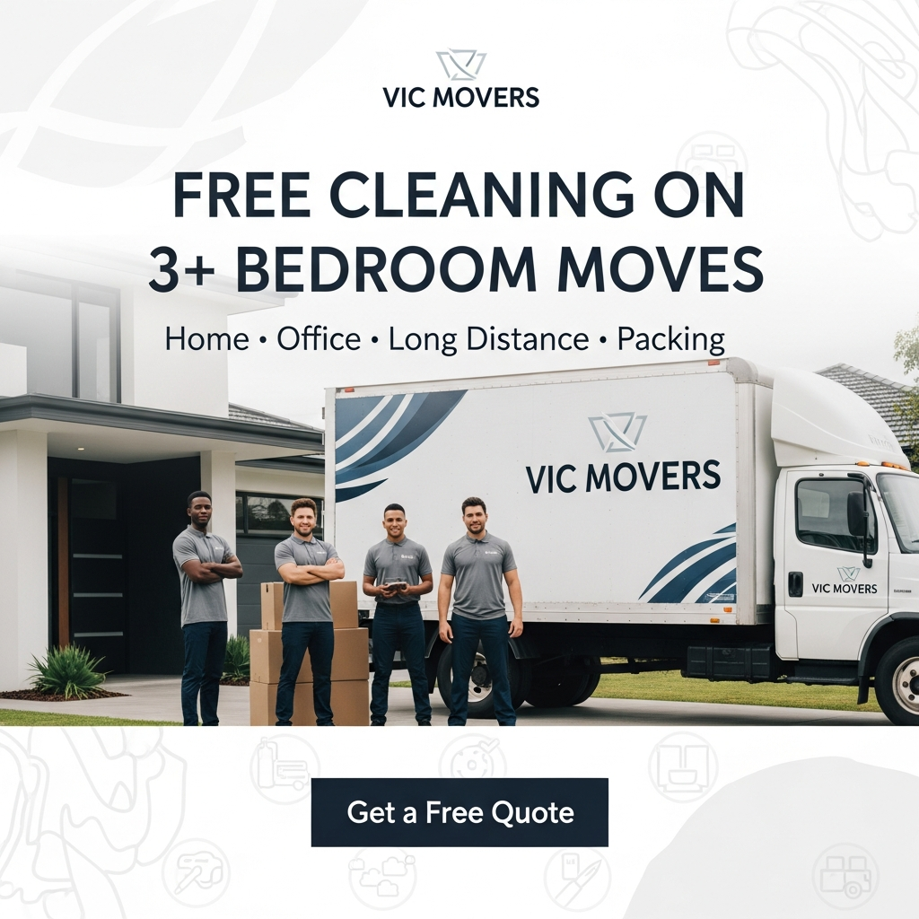 Vic Movers Facebook ad: Move Homes, Get Cleaning FREE