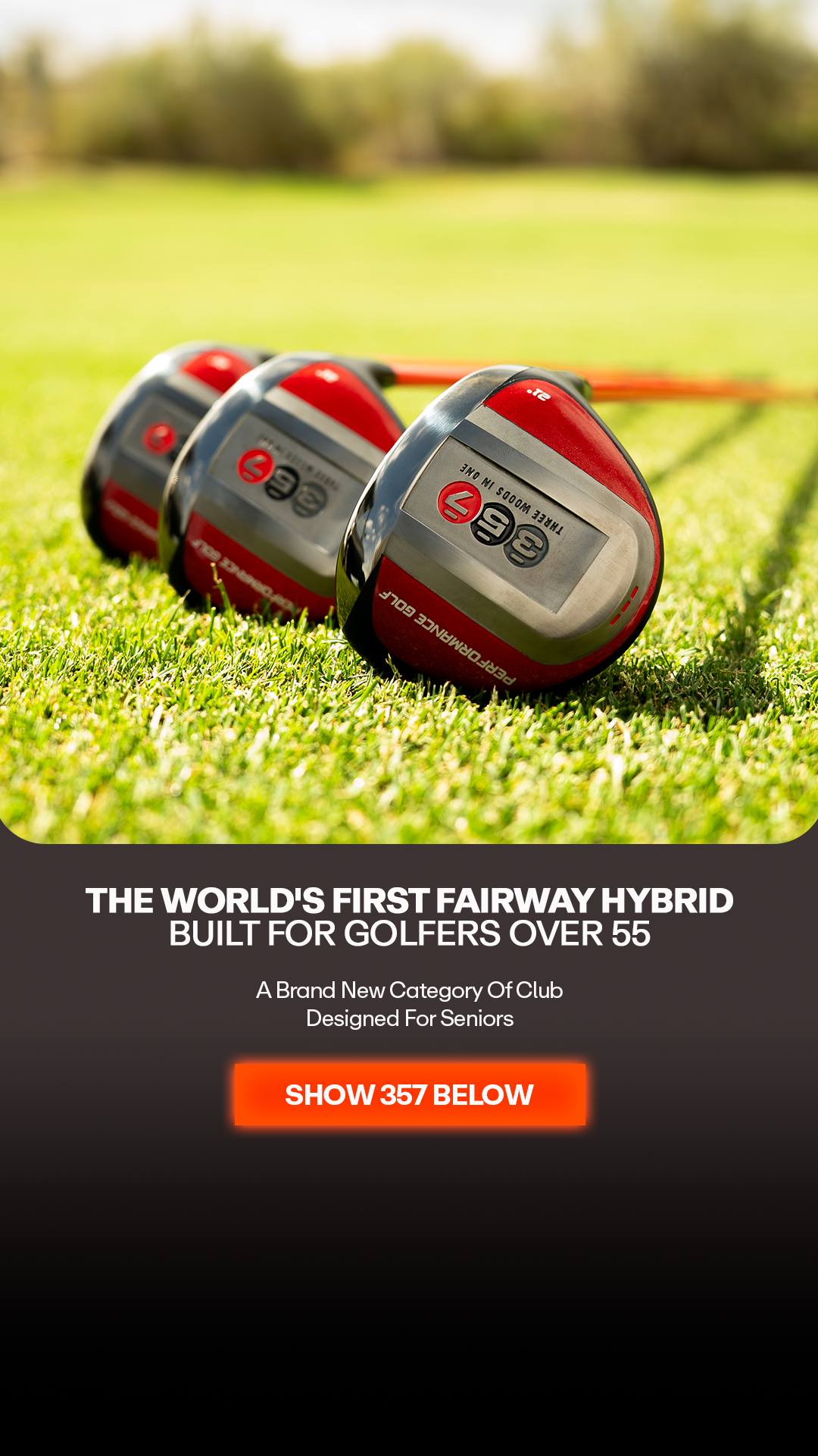 Performance Golf Facebook ad