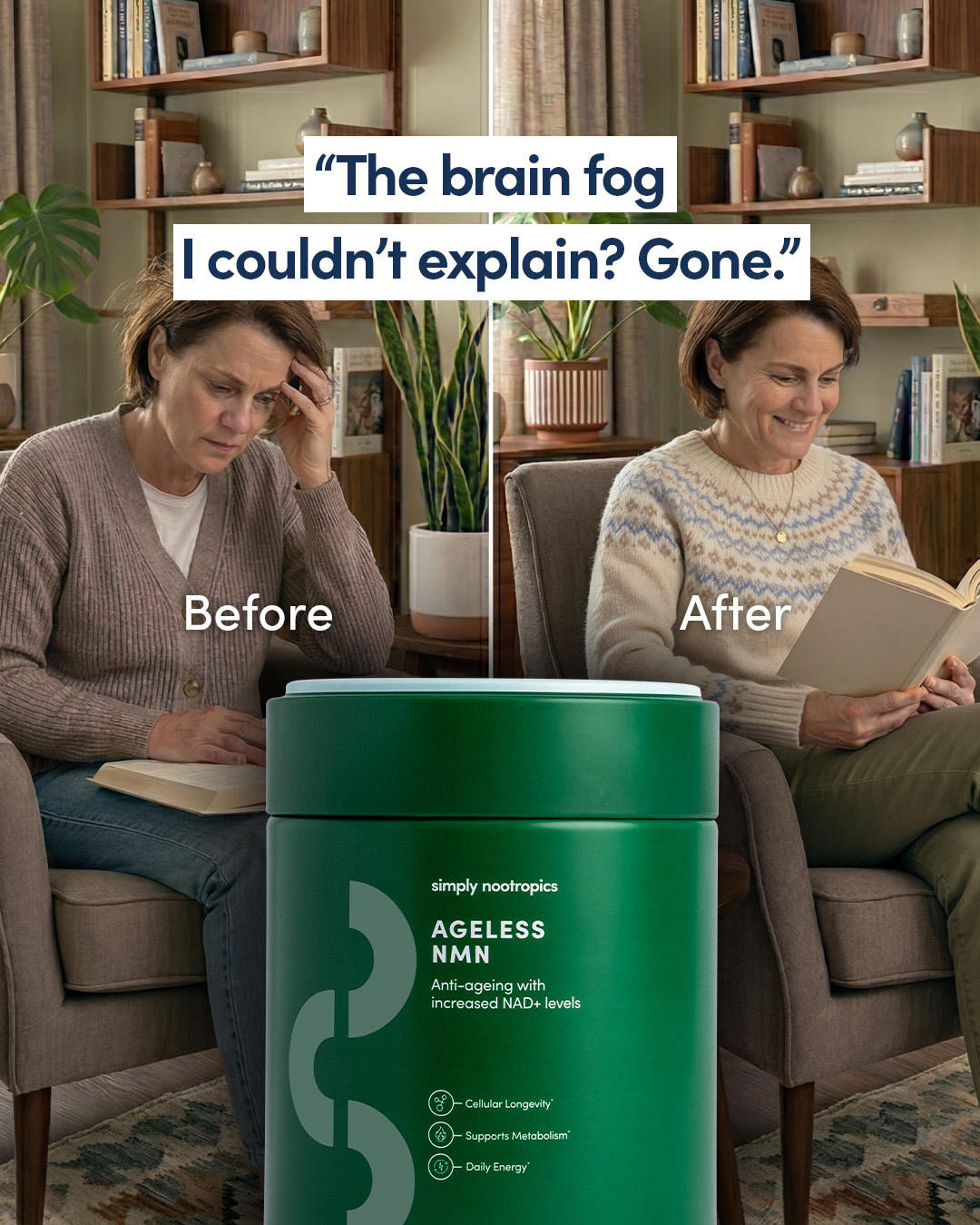 Simply Nootropics Facebook ad