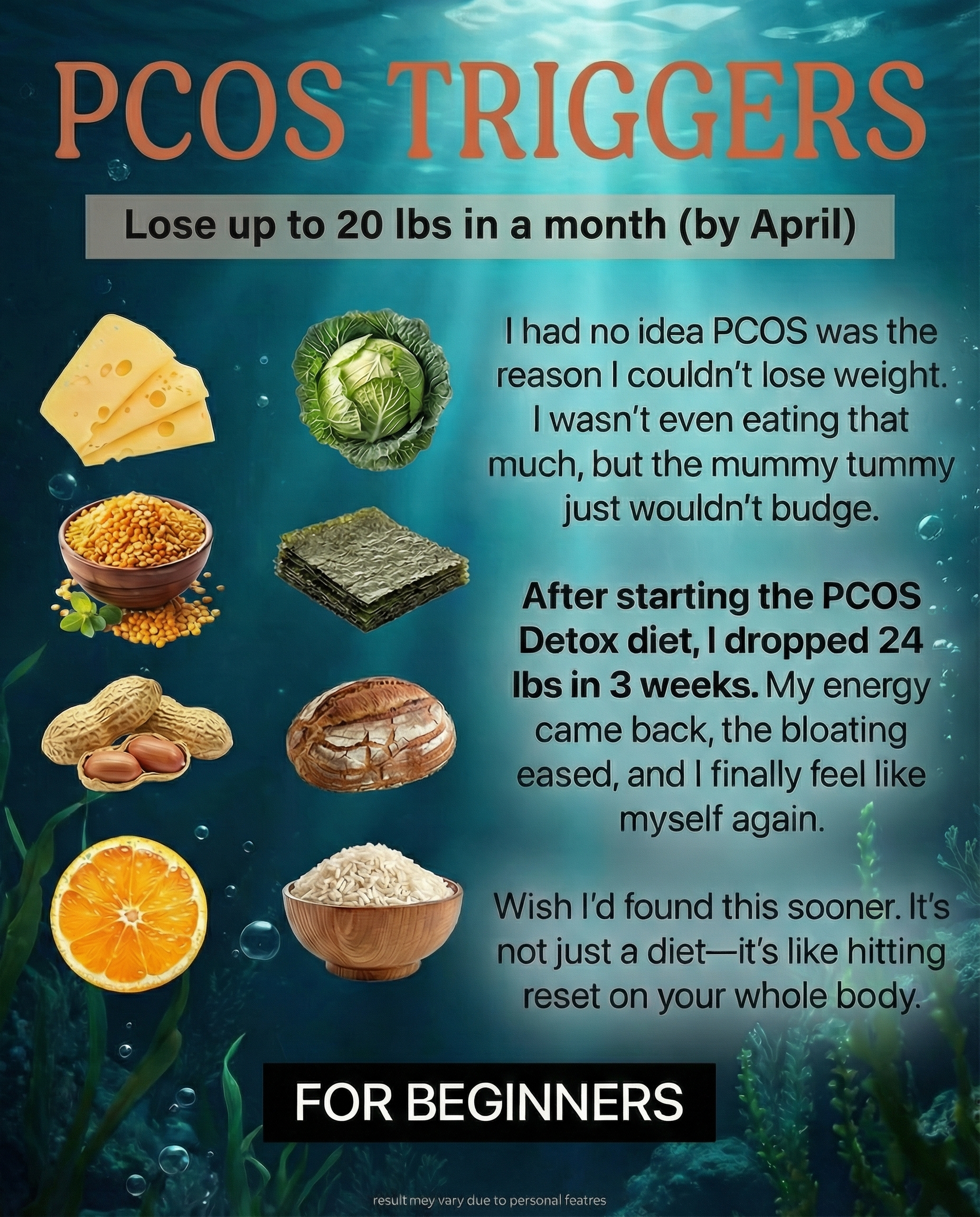 PCOS Weight Loss Hacks Facebook ad