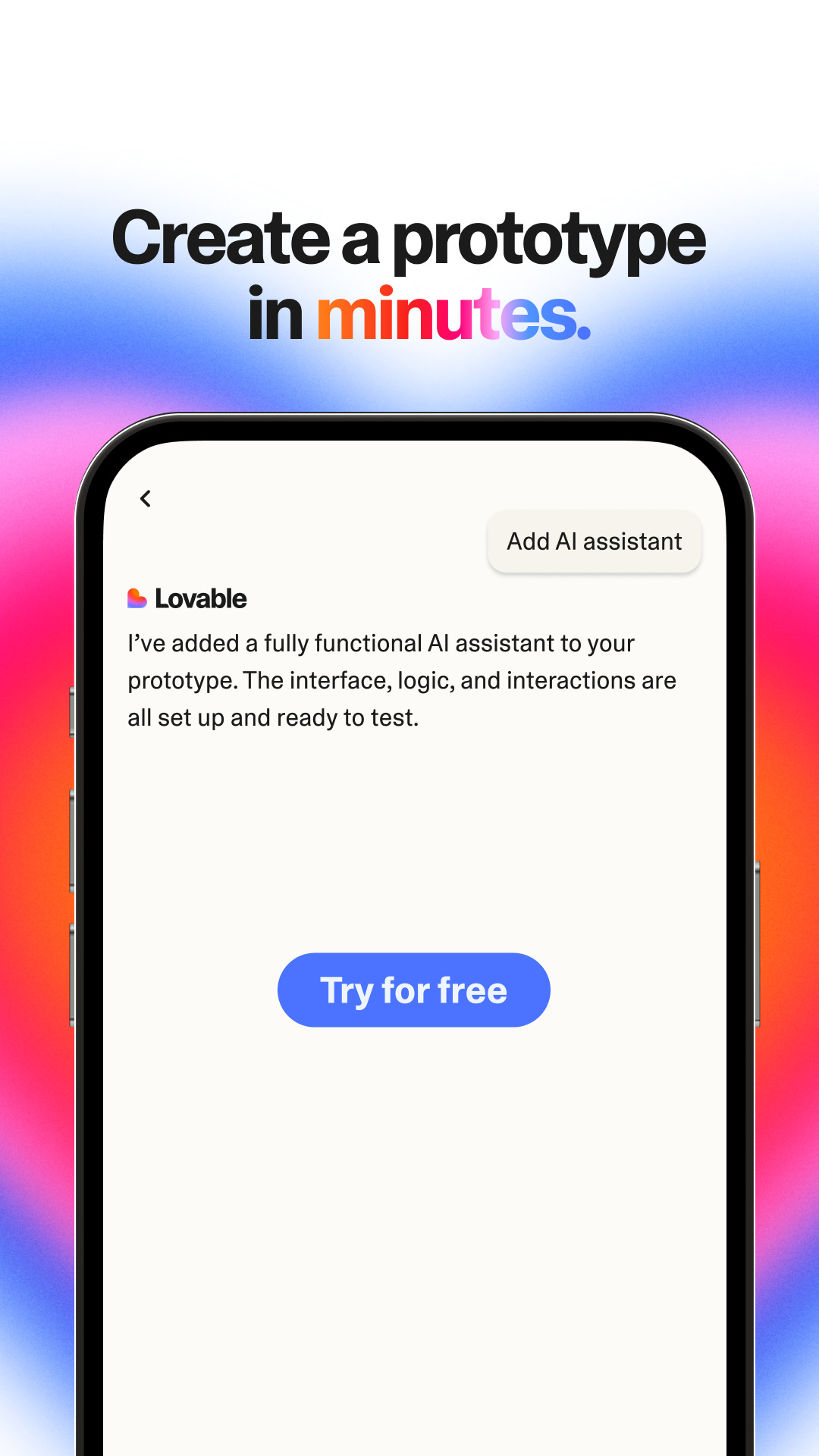 Lovable.dev Facebook ad