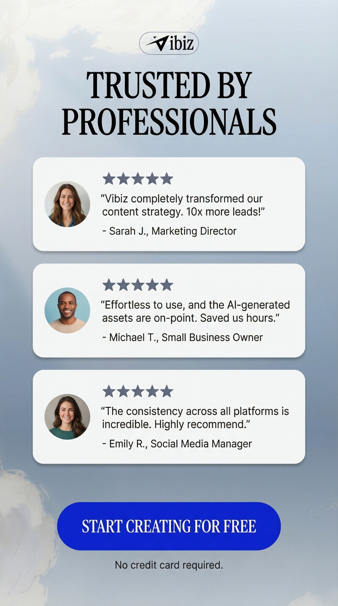 Vibiz Facebook ad
