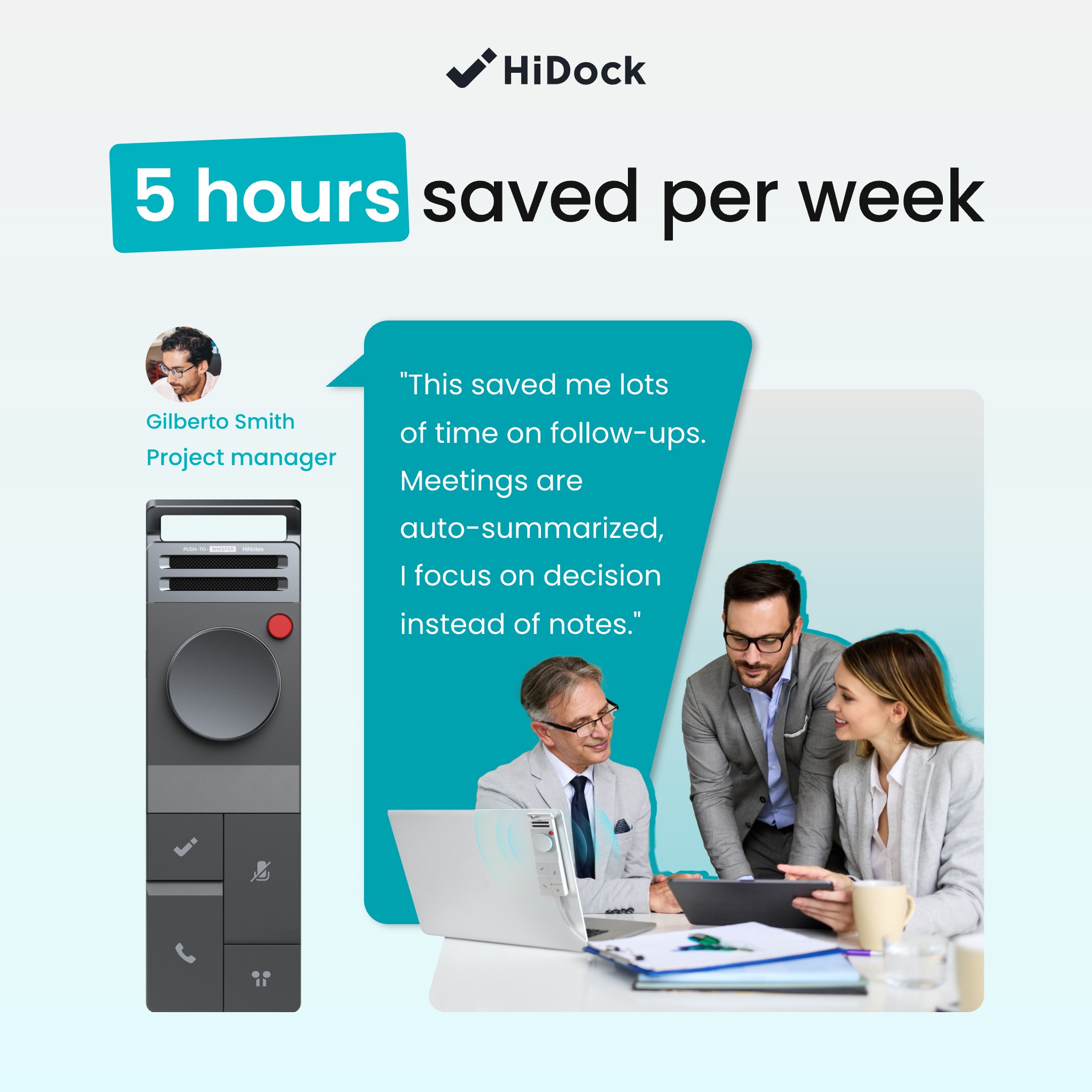HiDock Global Facebook ad