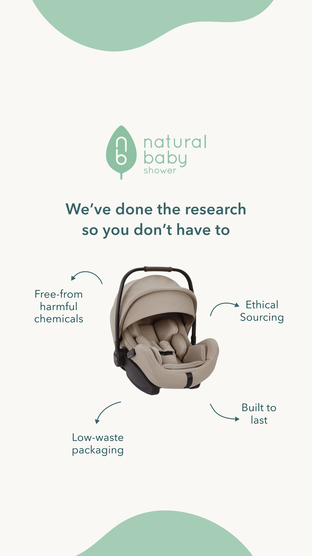 Natural Baby Shower Facebook ad