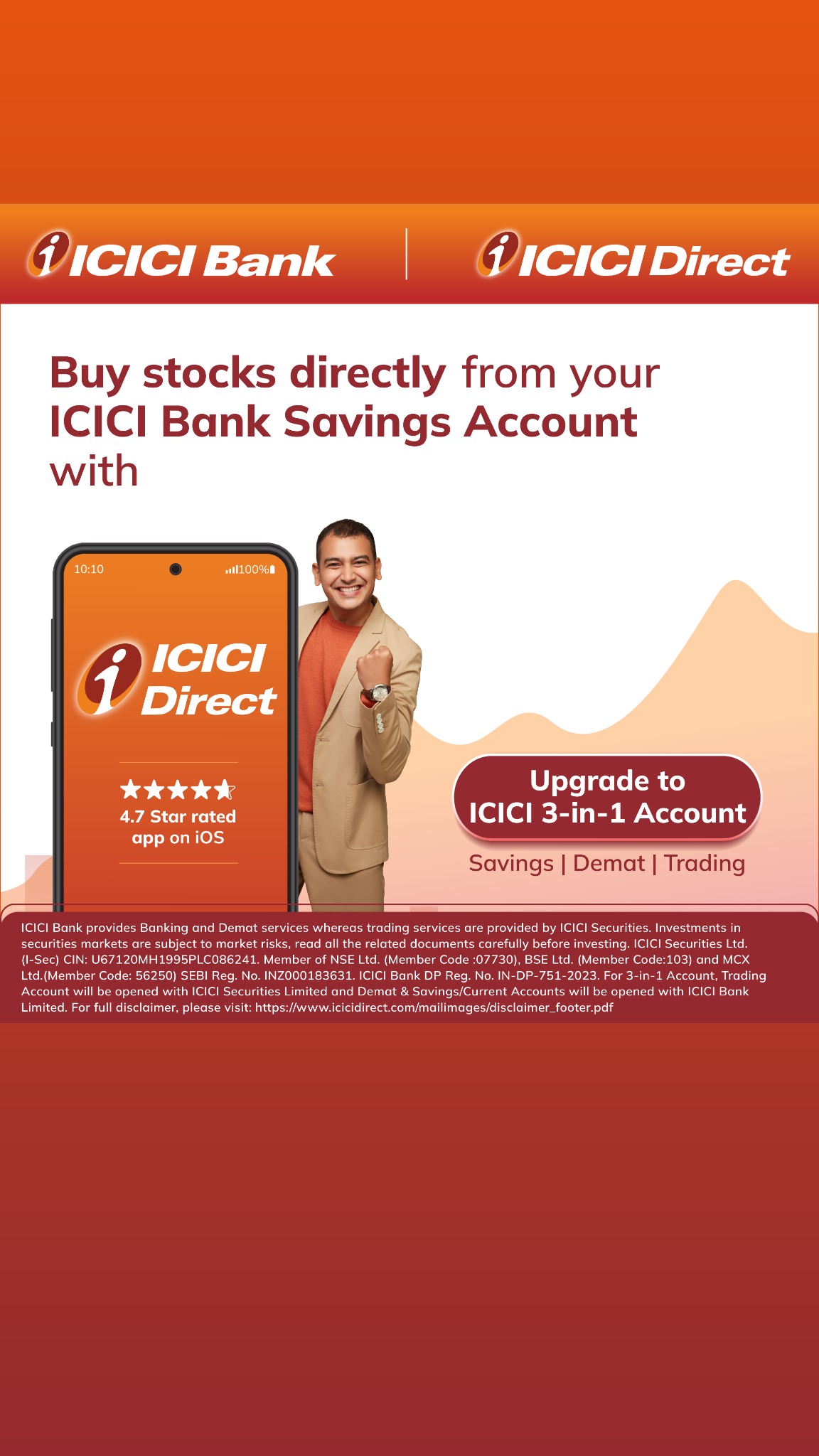 ICICI Bank 3 in 1 Account Facebook ad from Dec 10, 2025