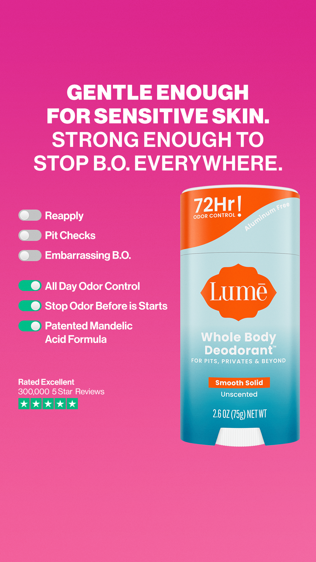 Lume Deodorant Facebook ad
