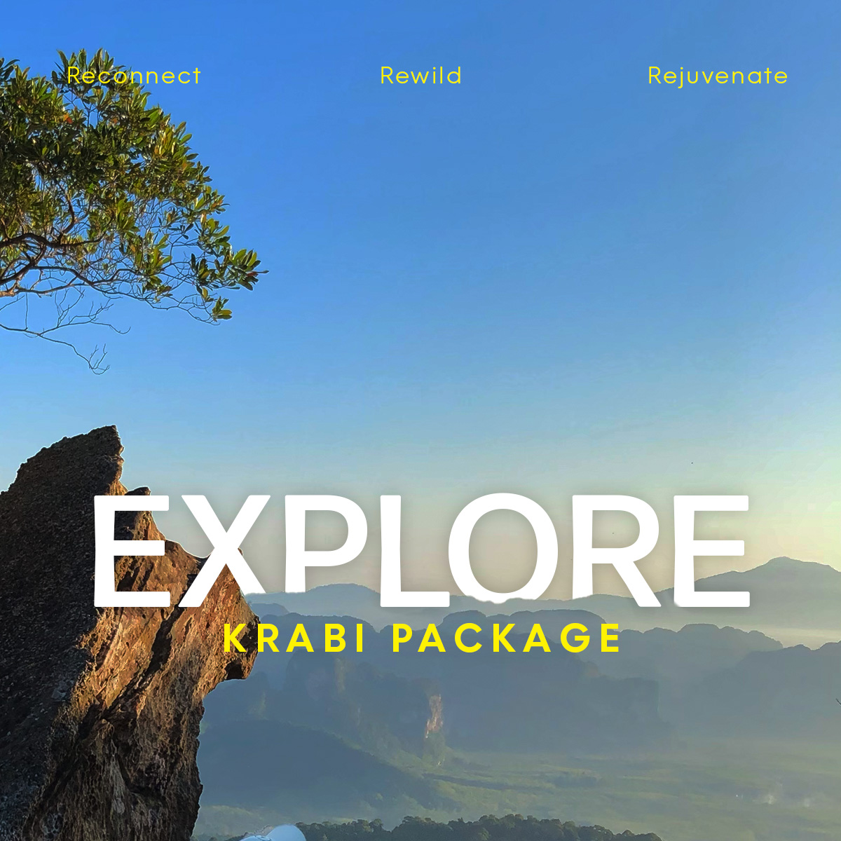 The Tubkaak Krabi Facebook ad: EXPLORE KRABI PACKAGE