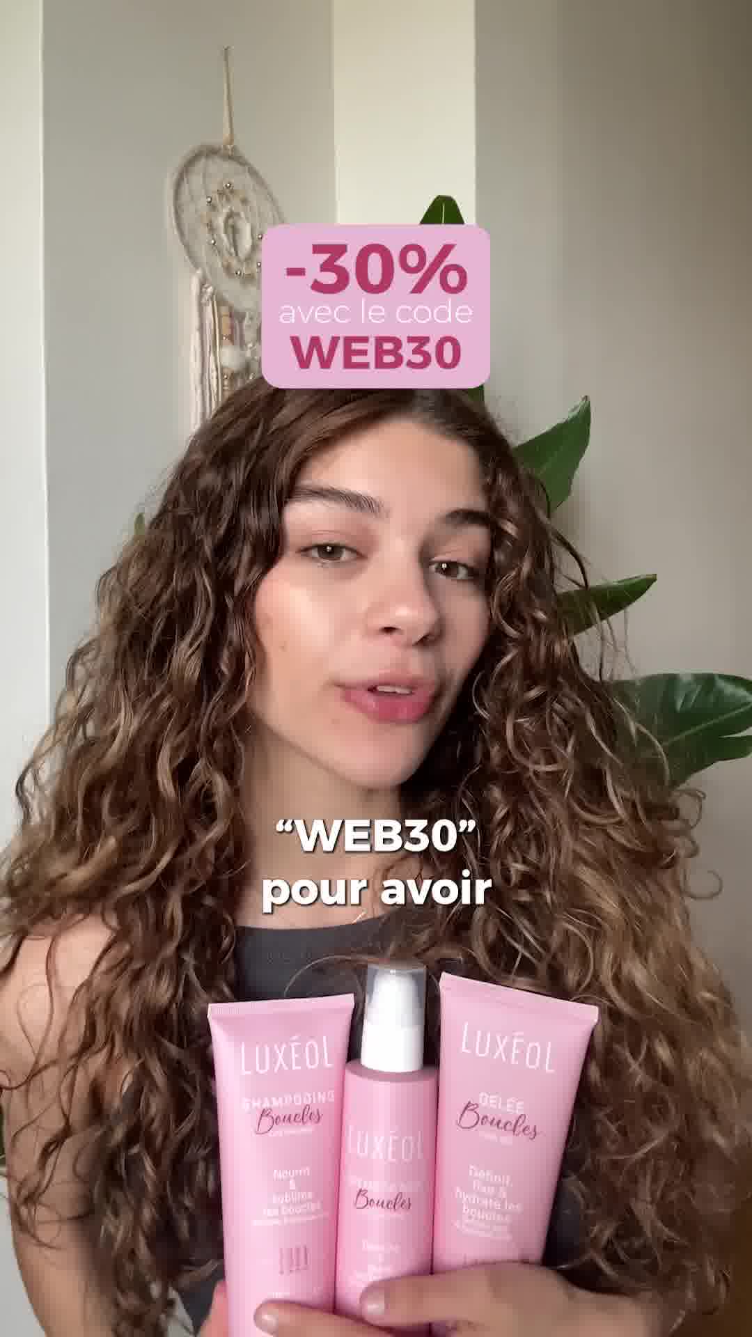 Luxéol Facebook ad: La routine Boucles Luxéol