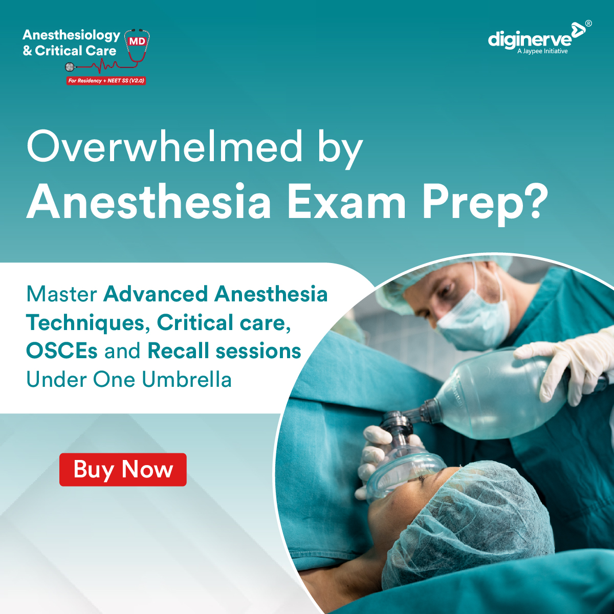 DigiNerve Facebook ad: Anesthesiology and Critical Care MD (Residency + NEET SS)…