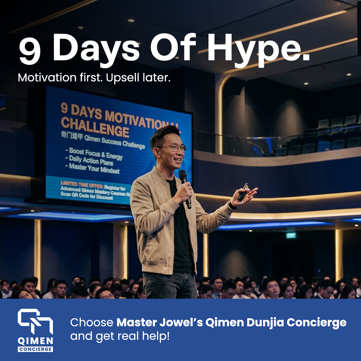 Master Jowel’s Qimen Dunjia Concierge Facebook ad: No Funnel. Just Real Guidance.