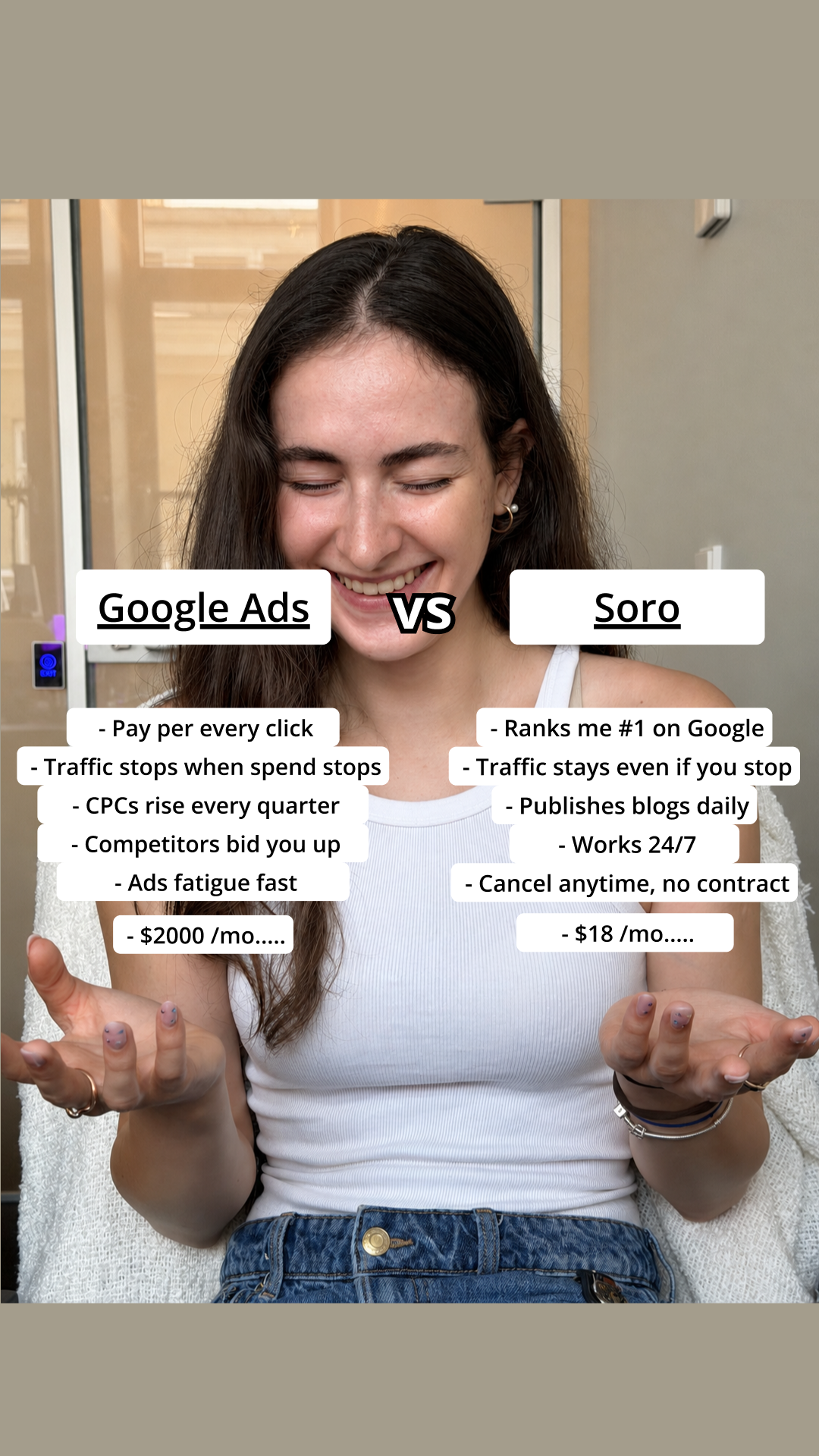 Soro SEO Facebook ad