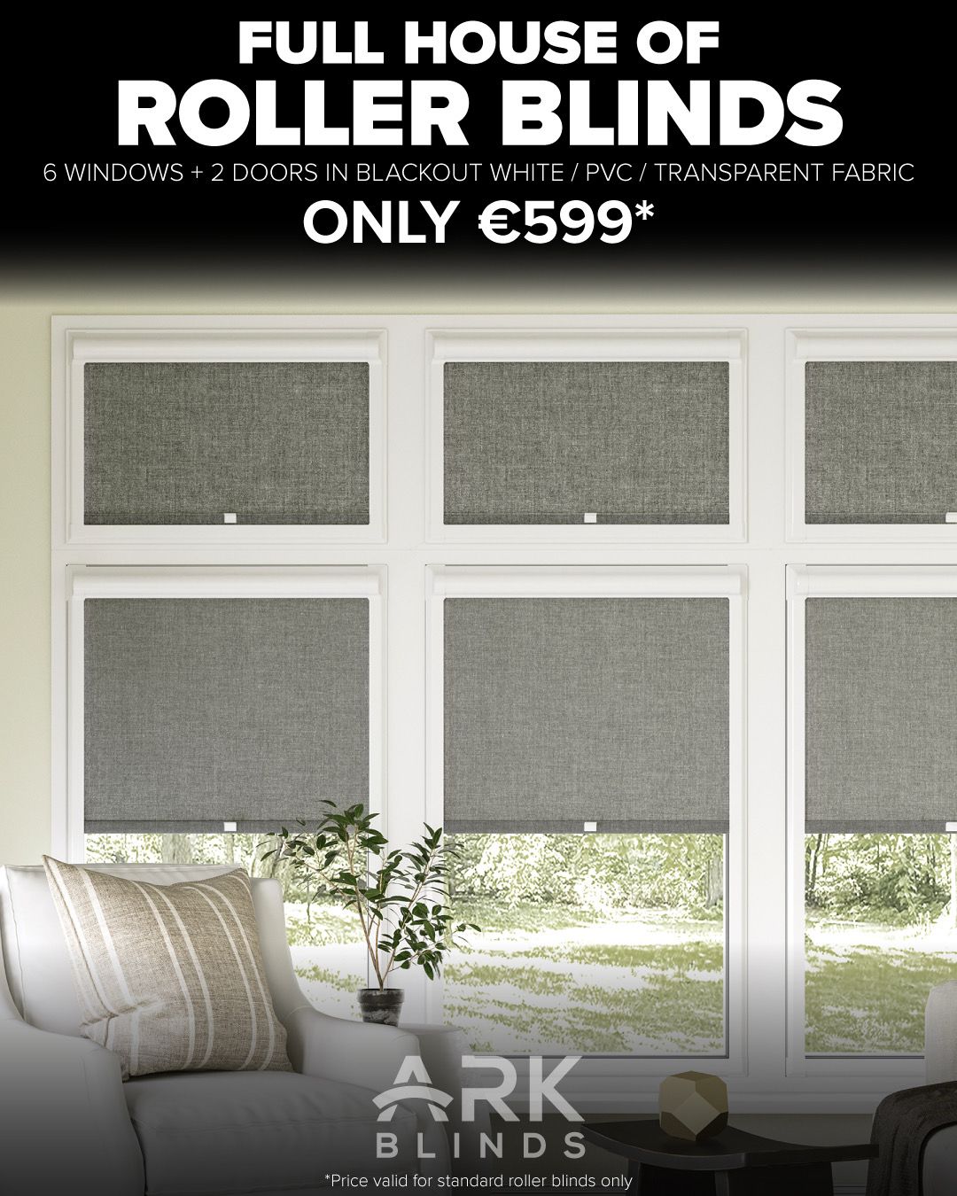Ark Blinds Facebook ad from Mar 16, 2026