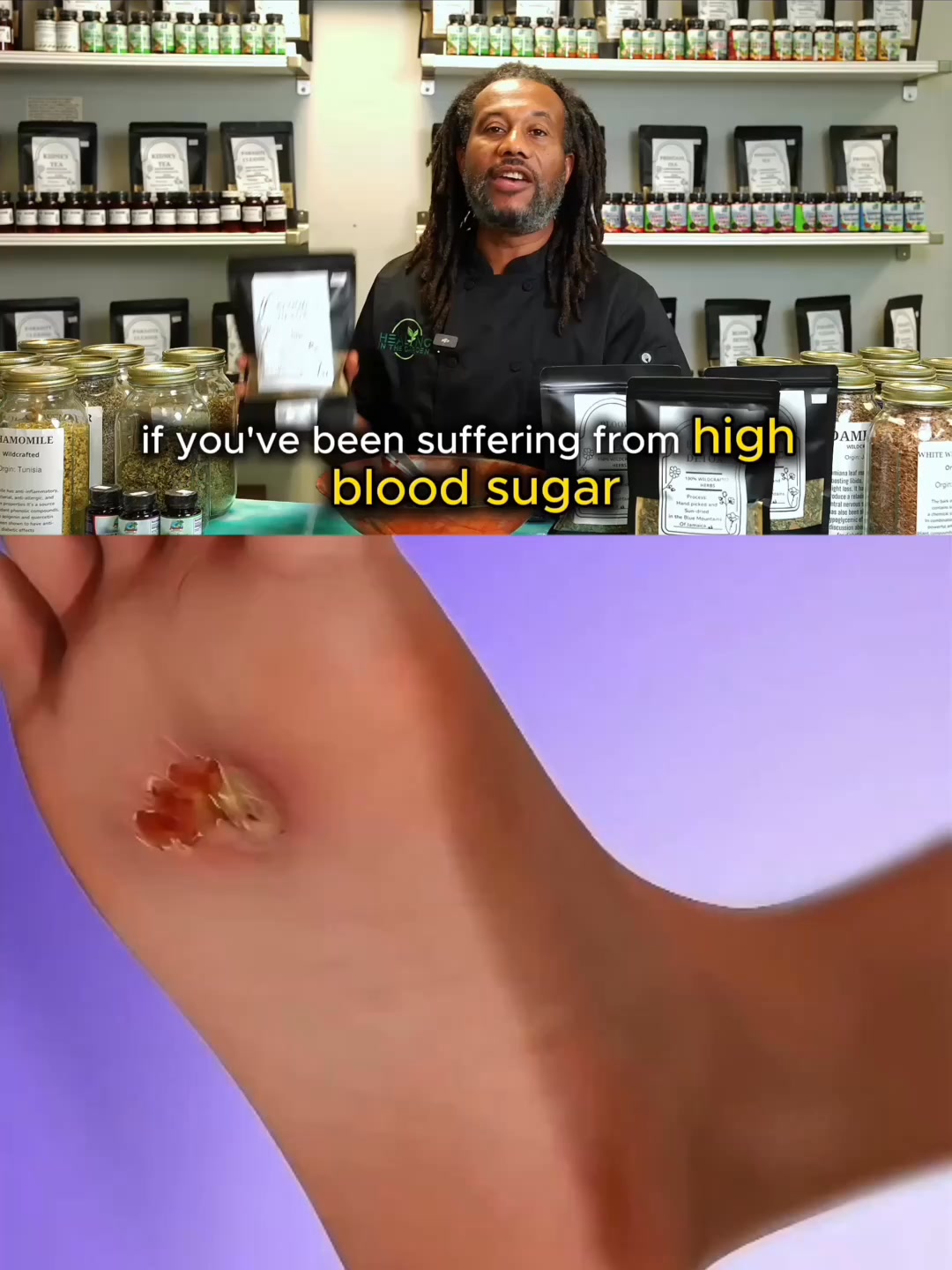 Healing Garden Facebook ad: Dealing with High Blood Pressure?