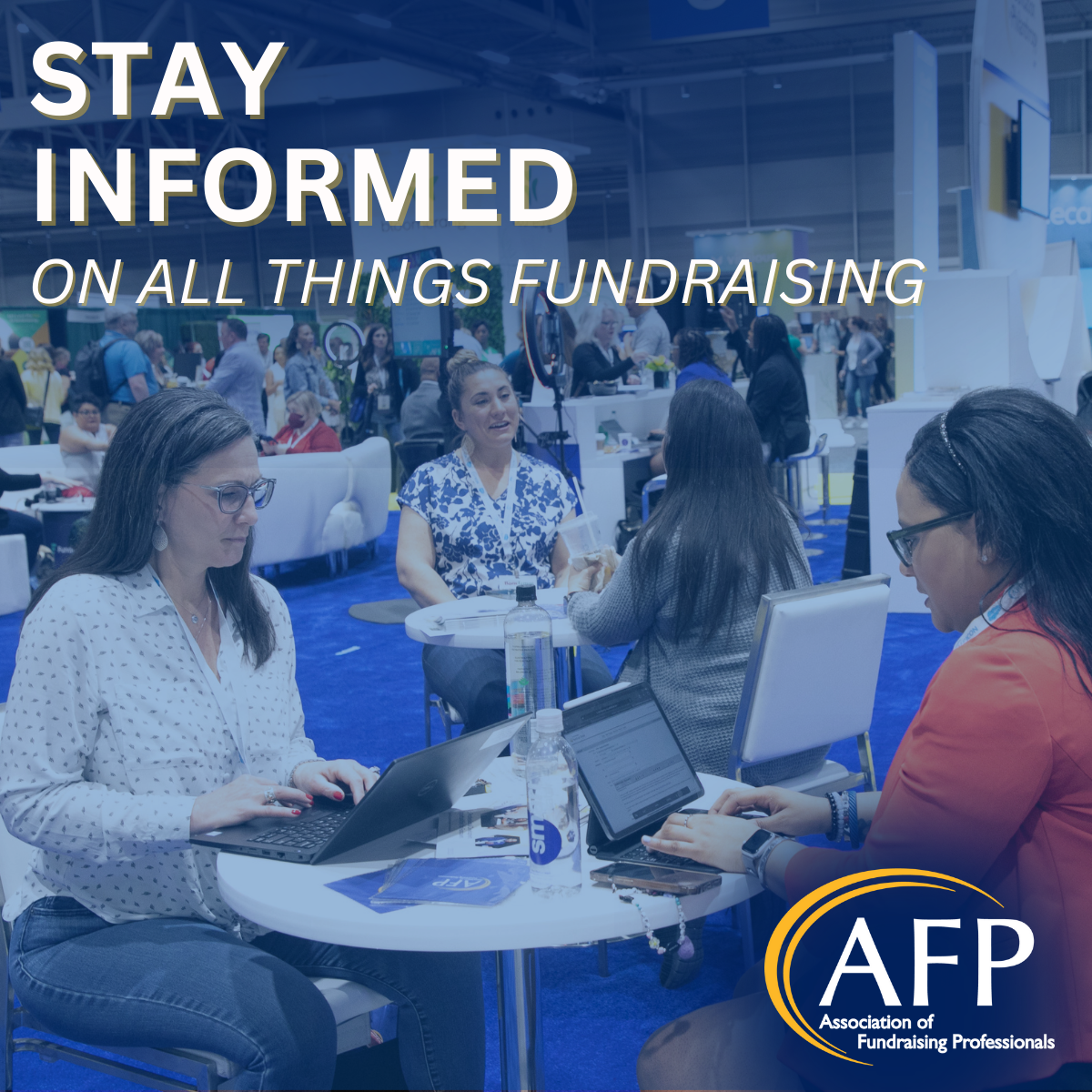 Association of Fundraising Professionals (AFP) Facebook ad: Stay informed on all things fundraising.