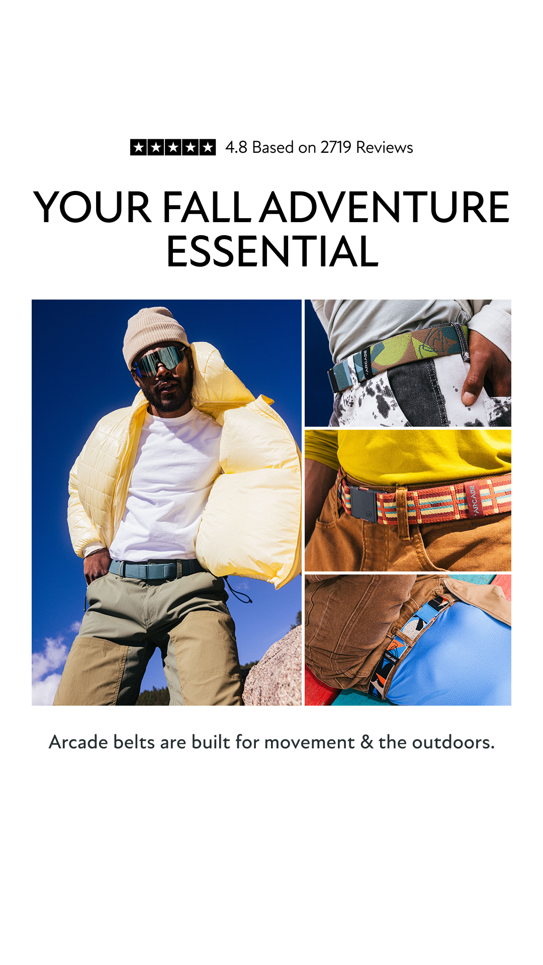 Arcade Belts Facebook ad: Belts Made For Movement