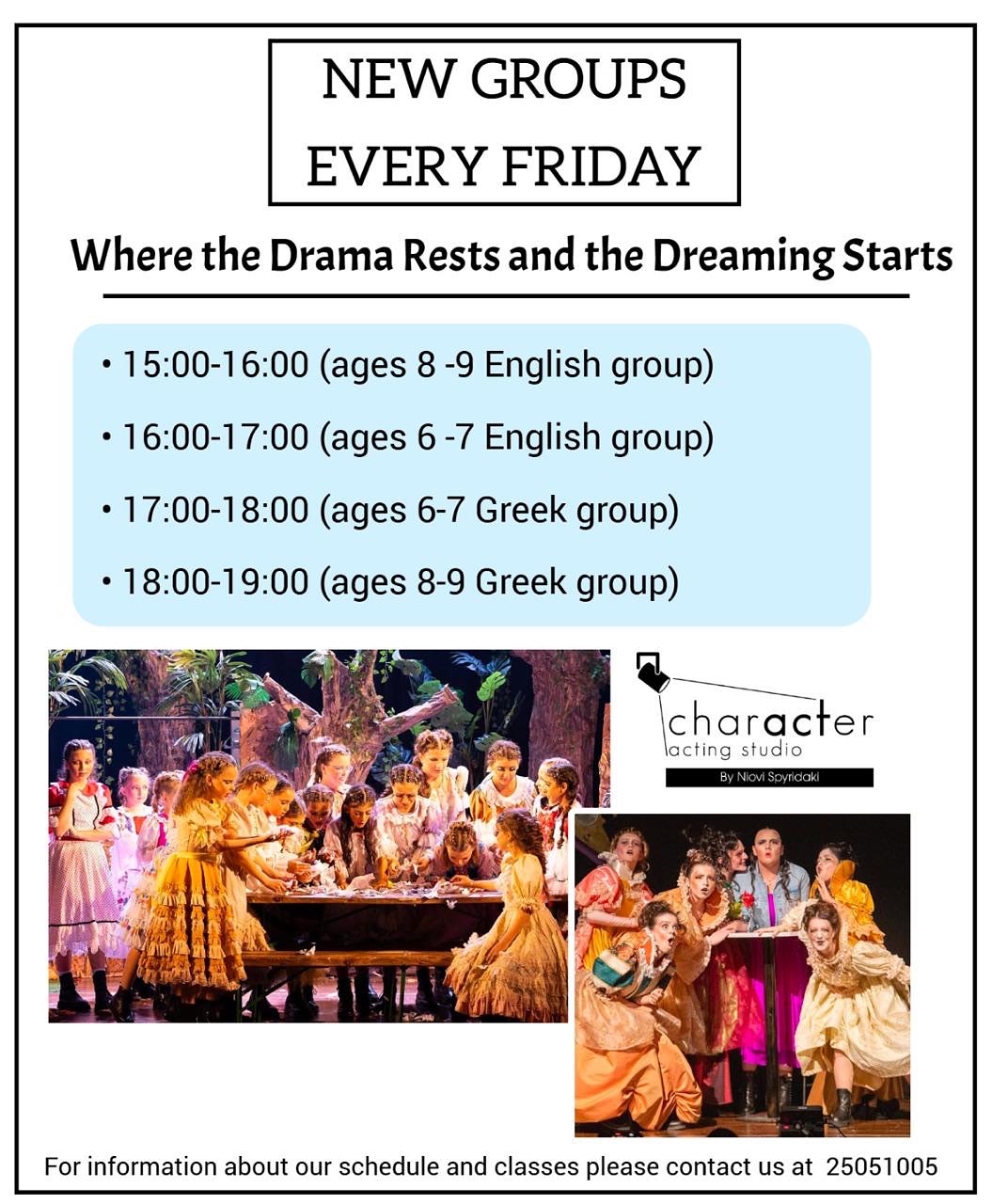 Character Acting Studio Facebook ad: Acting classes