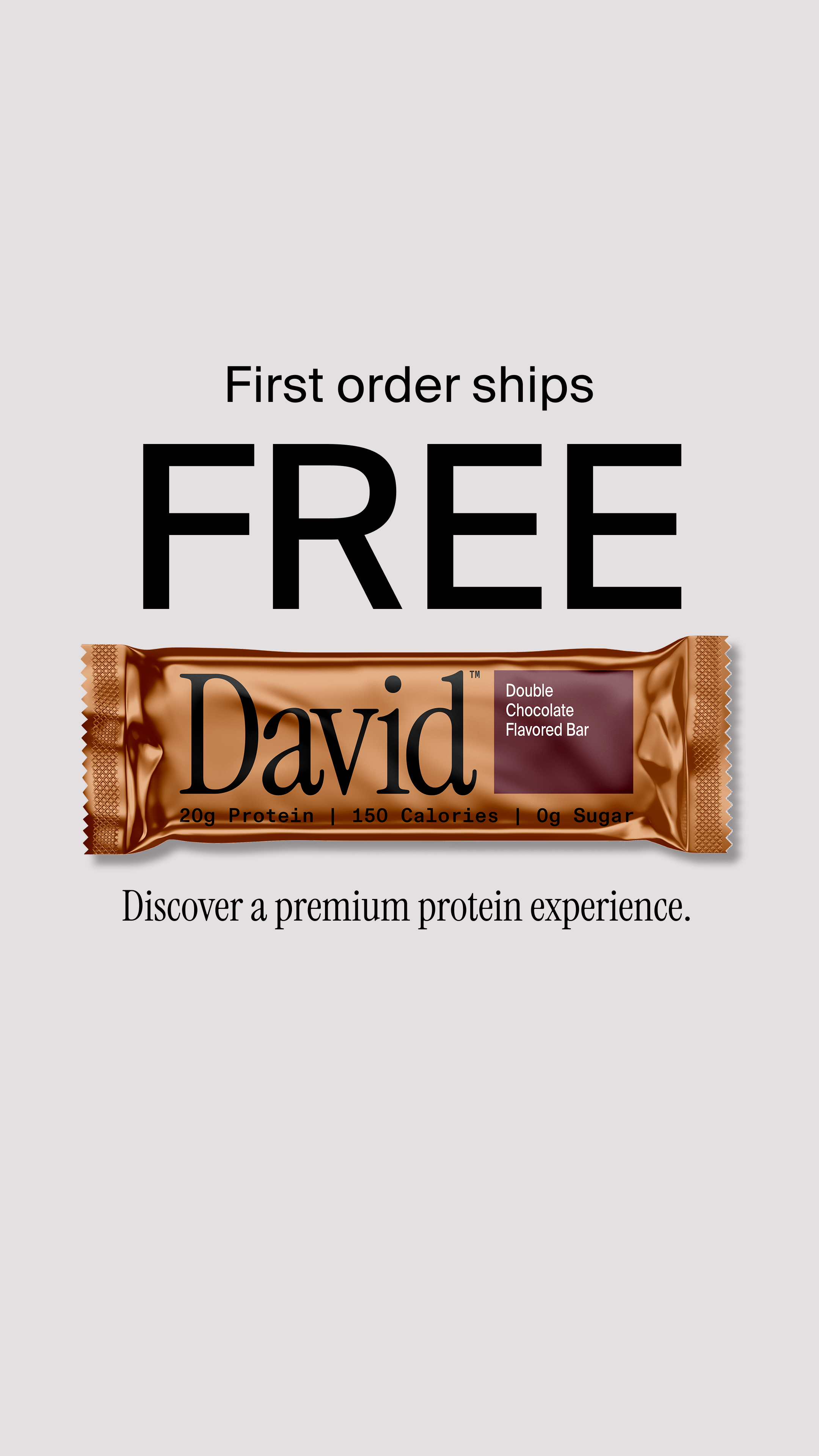David Protein Facebook ad