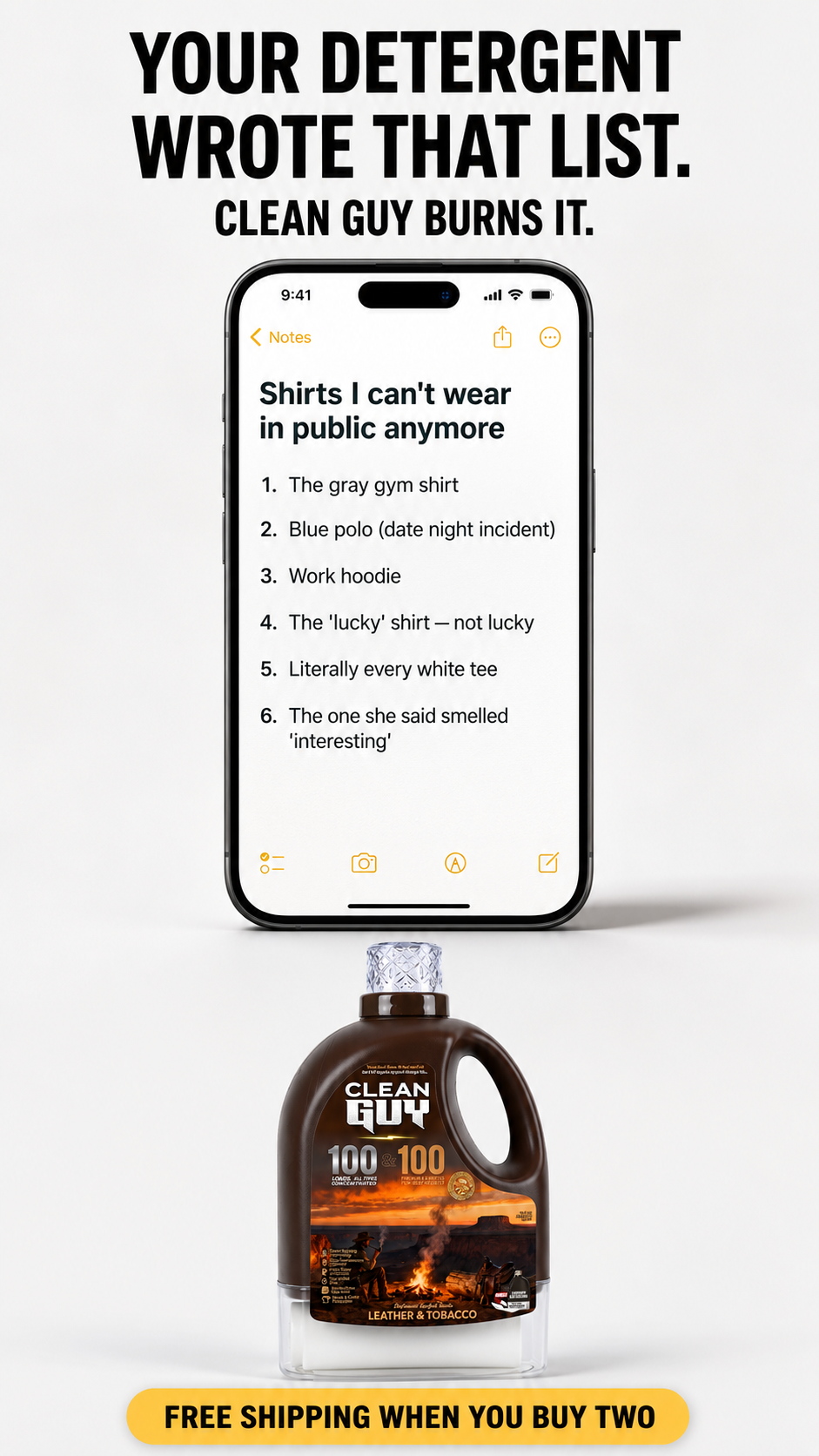 Clean Guy Facebook ad