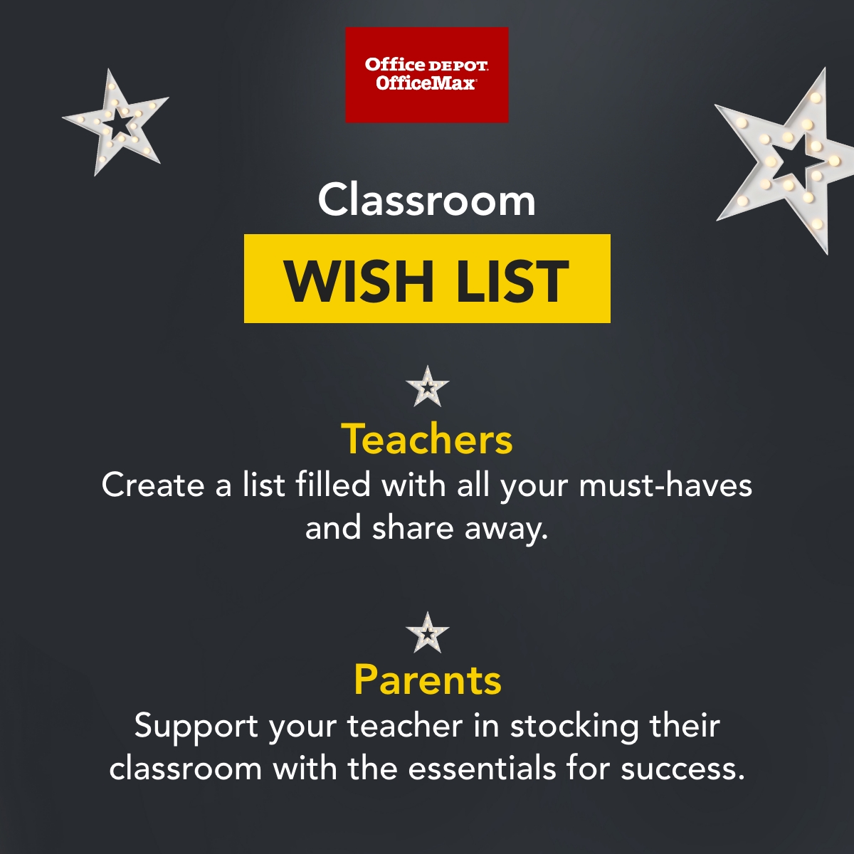 Office Depot Facebook ad: CALLING ALL TEACHERS!