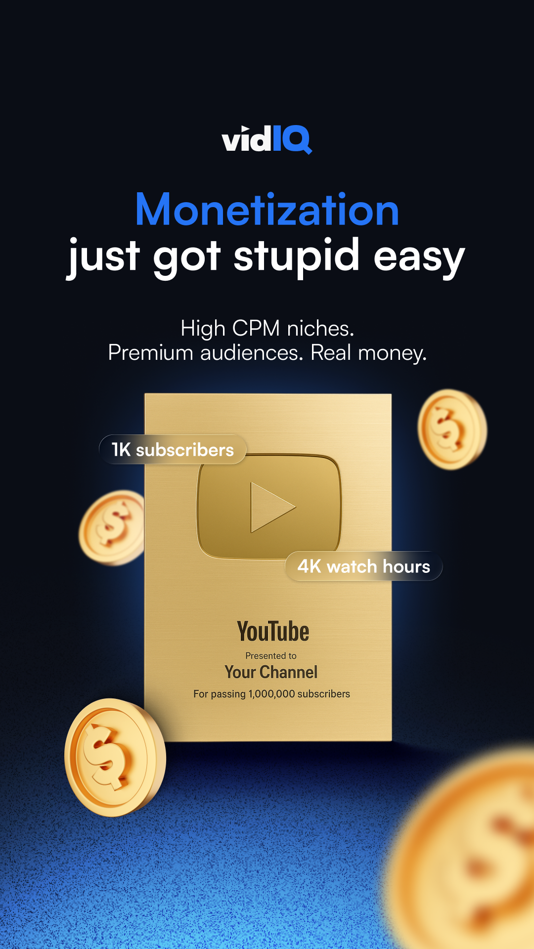 vidIQ Facebook ad