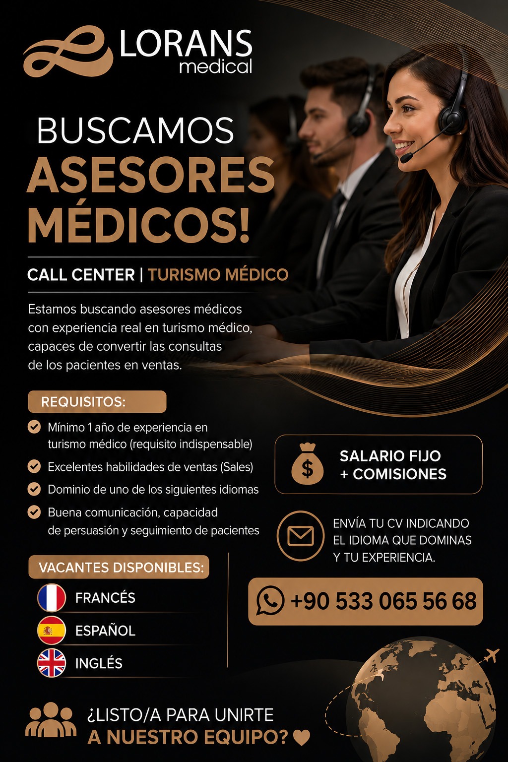Lorans medical Facebook ad: send your CV