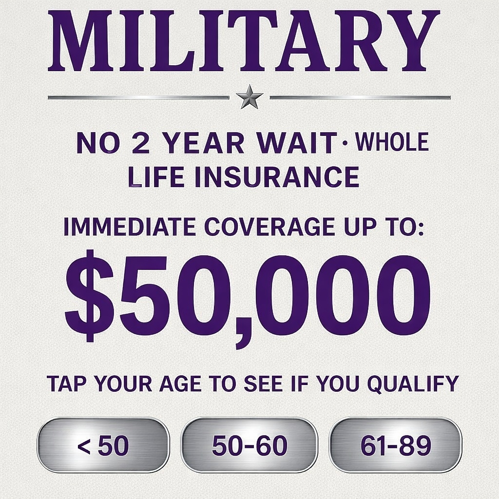 US Veterans Insurance Facebook ad