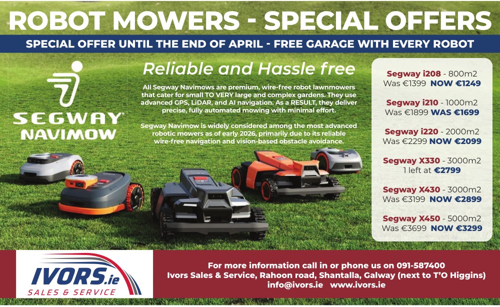 Ivors Sales & Service Facebook ad: Tired of cutting your grass every week?