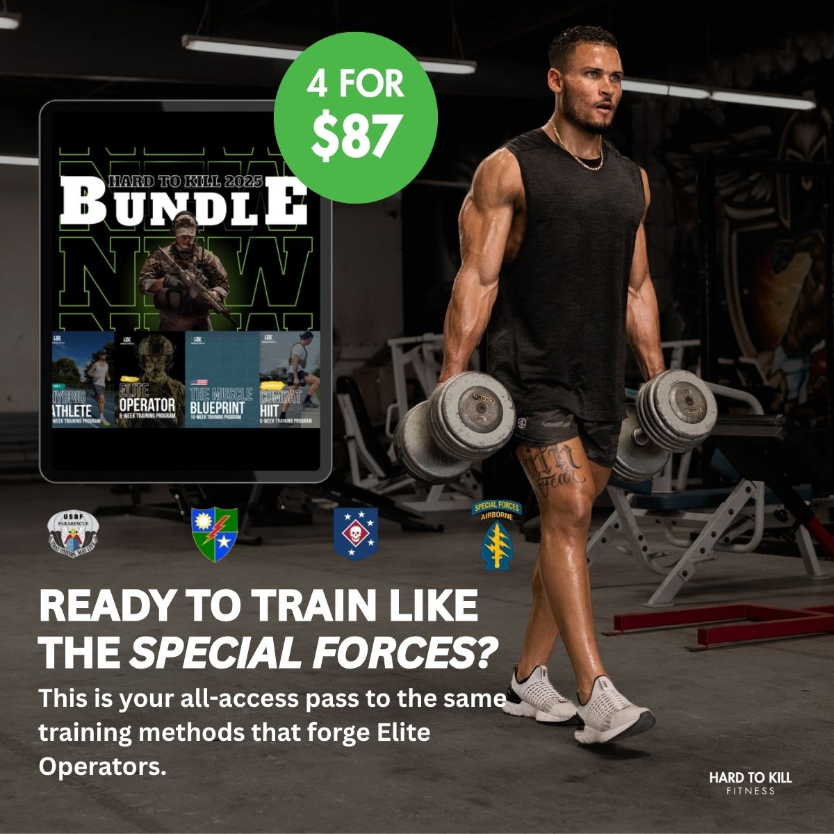 Hard to Kill Fitness Facebook ad
