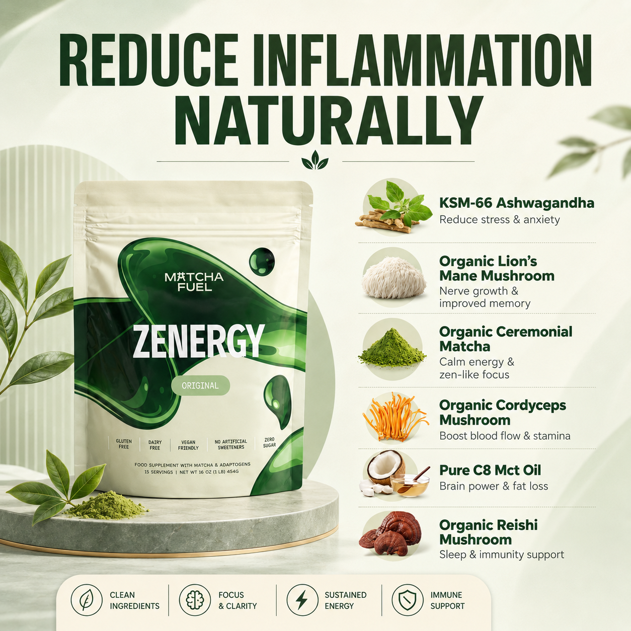 Matcha Fuel Facebook ad